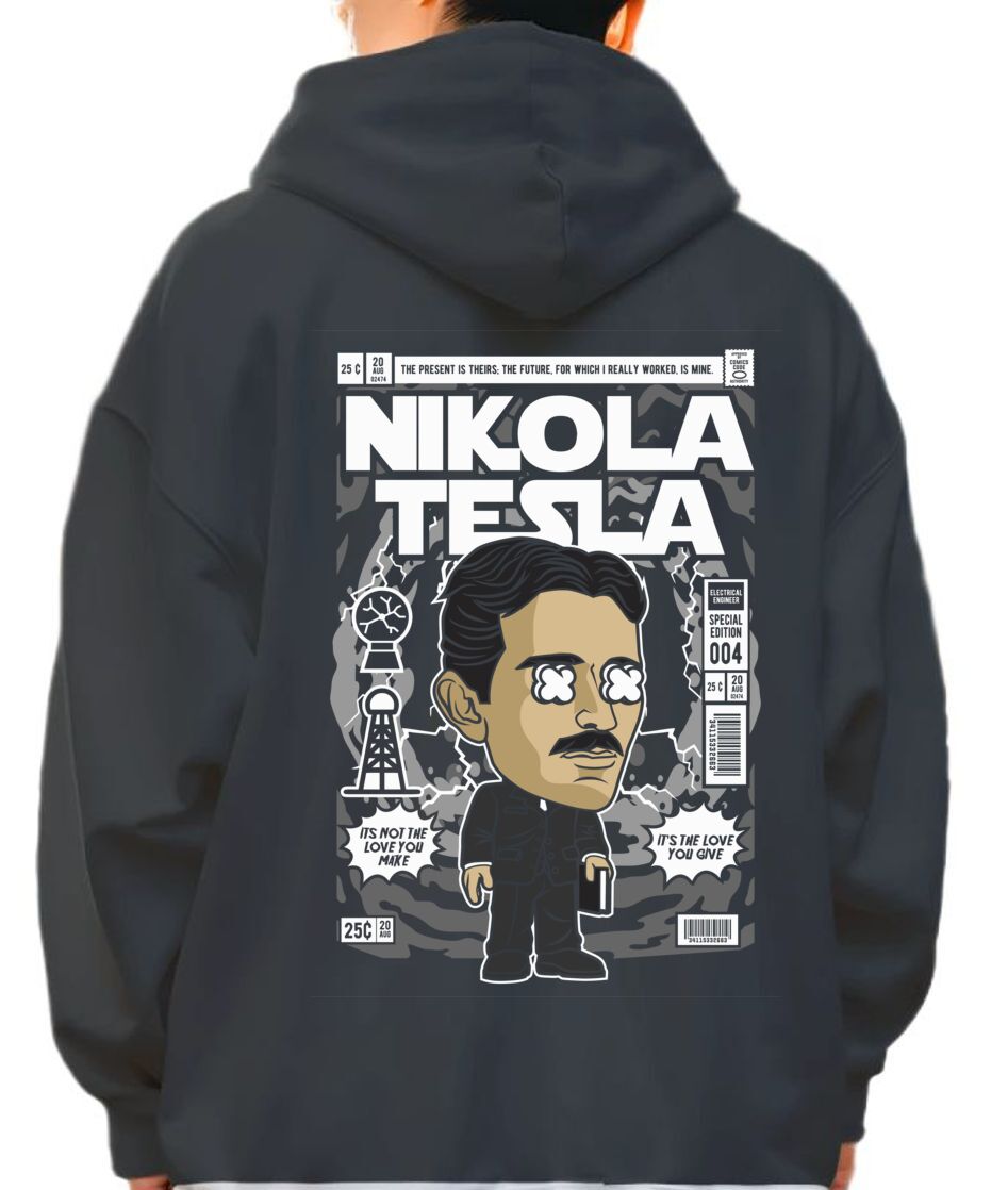 Hoodie Nikola Tesla Pop Culture Black