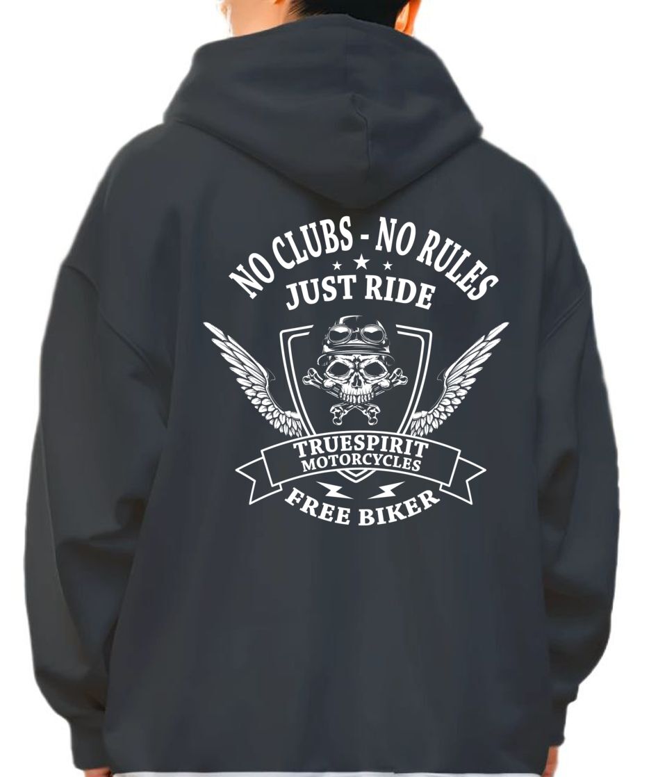 Hoodie No clubs no rules Pop Culture Black