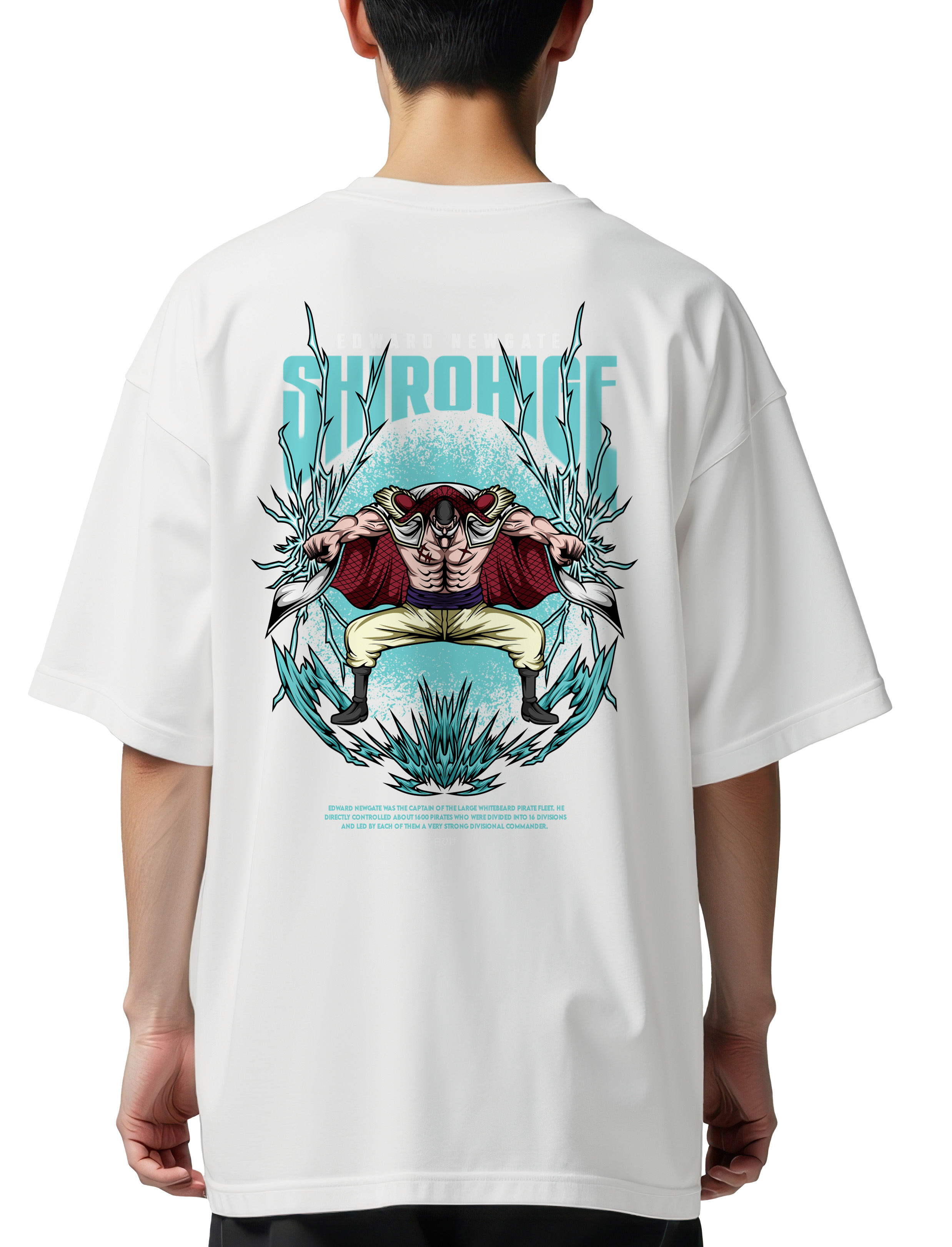 Oversized T-Shirt One Piece Shirohige White Pop Culture White