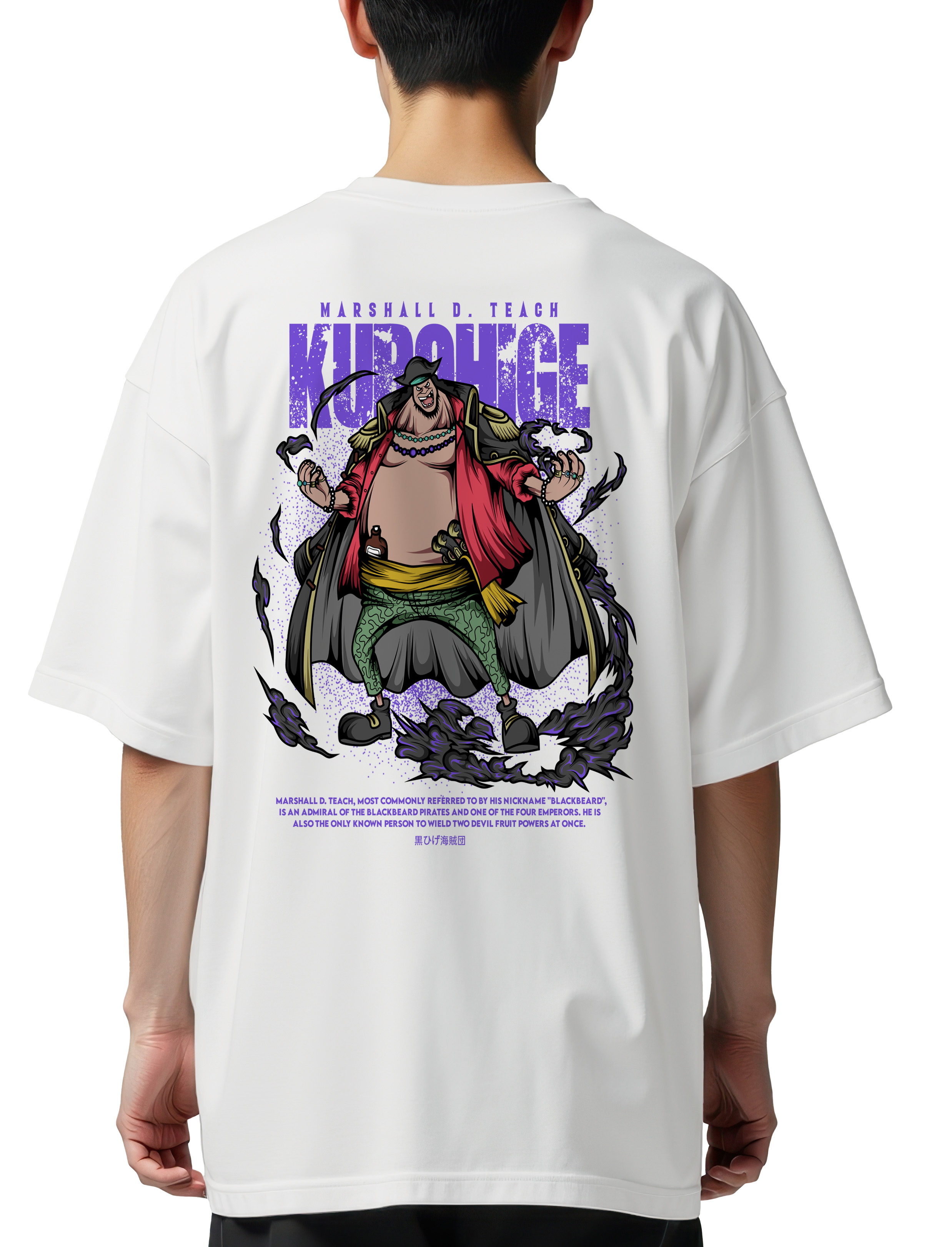 Oversized T-Shirt One Piece Teach Pop Culture White