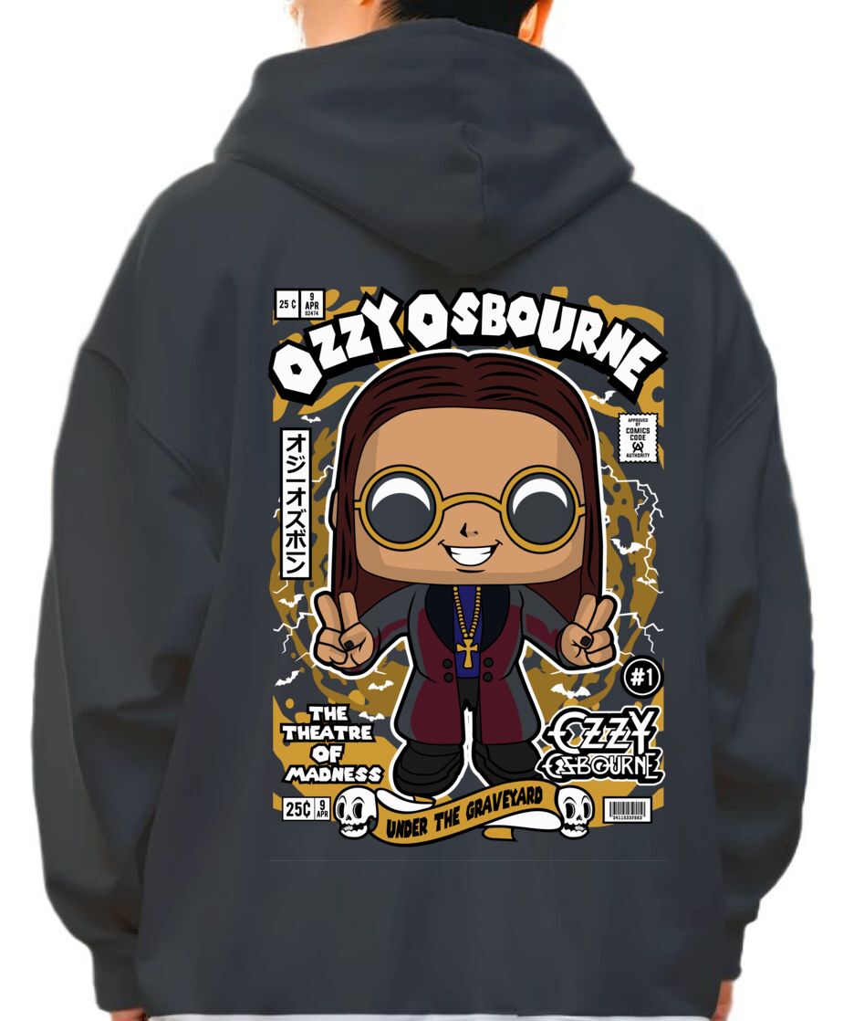 Hoodie Ozzy Osbourne Pop Culture Black