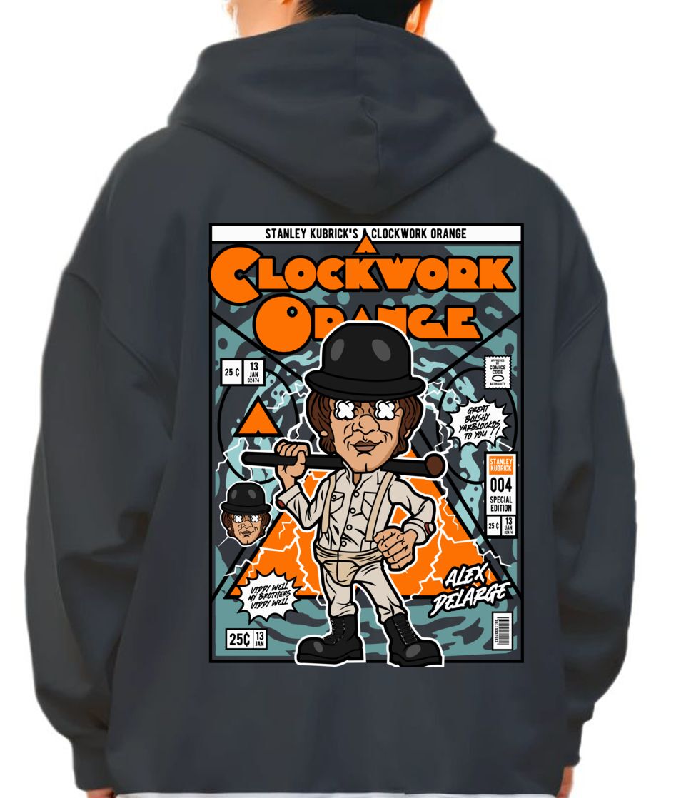 Hoodie Alex Delarge Clockwork Orange Pop Culture Black