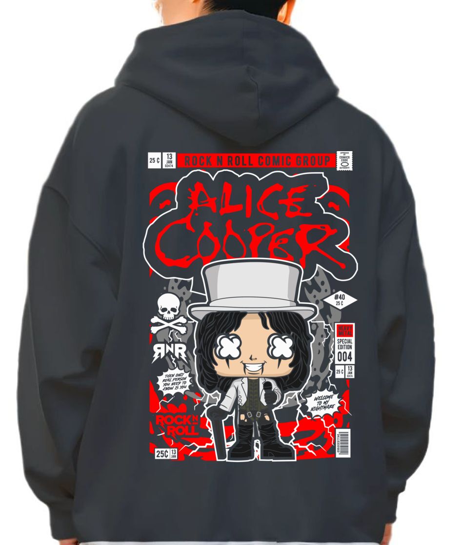 Hoodie Alice Cooper Pop Culture Black