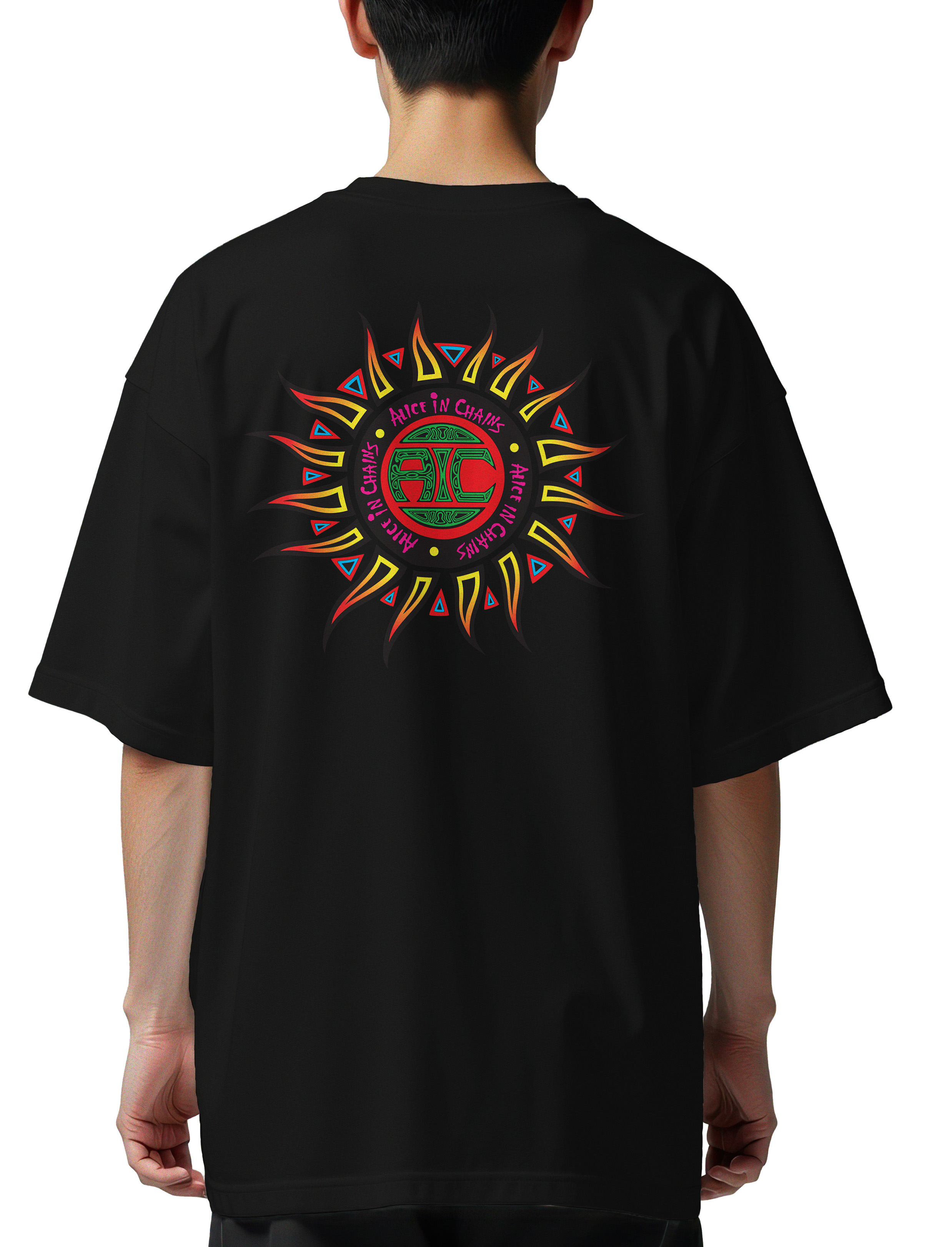 Oversized T-Shirt Alice In Chains Art1 Rock Avenue Black