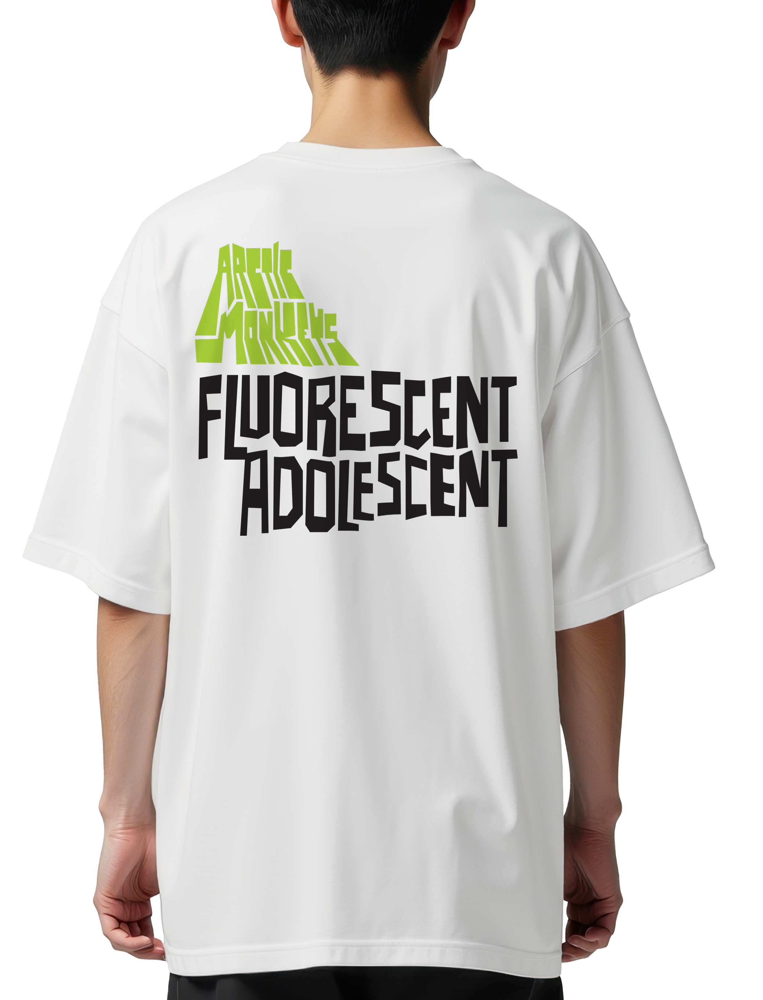 Oversized T-Shirt Arctic Monkeys Fa Rock Avenue White