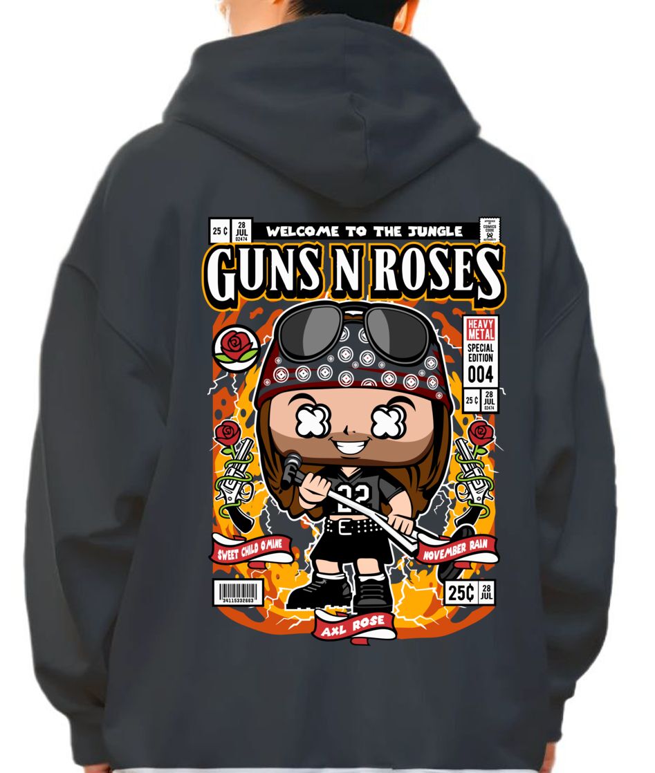 Hoodie Axl Rose Pop Culture Black