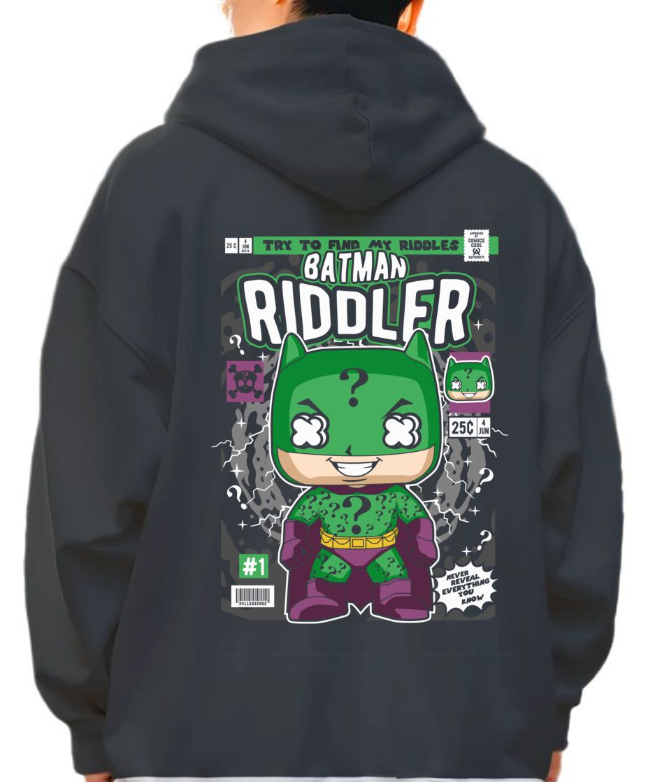 Hoodie Batman Riddler Pop Culture Black