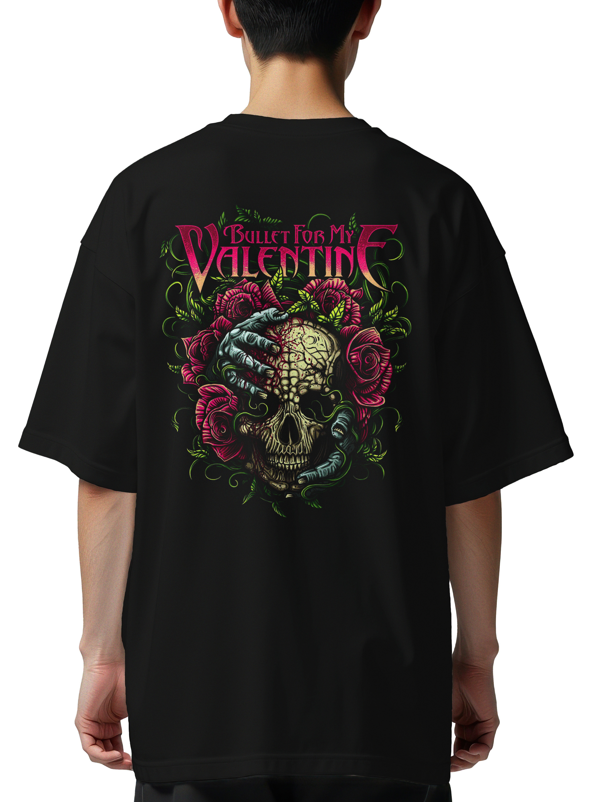 Oversized T-Shirt Bfmv Rock Avenue Black