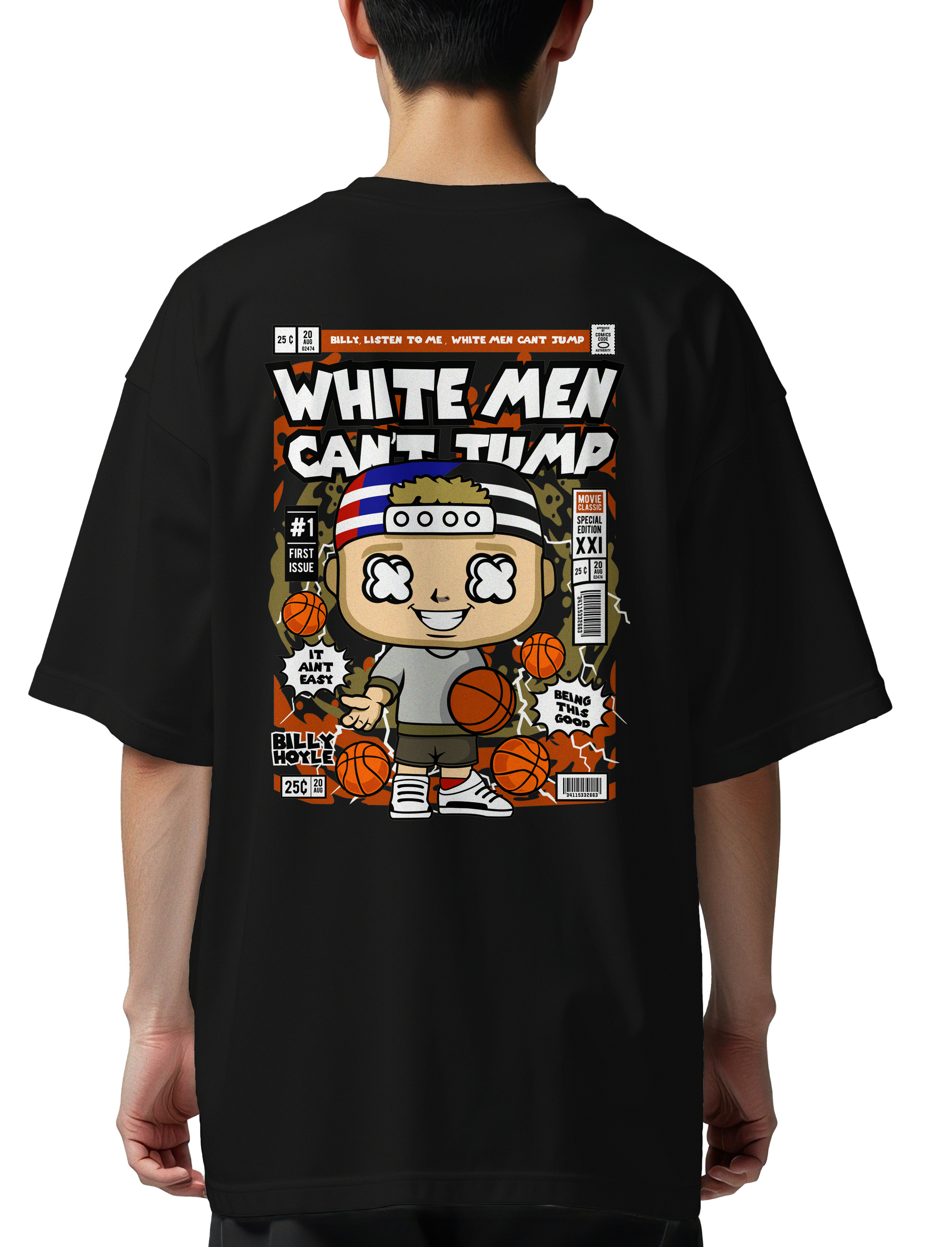 Oversized T-Shirt Billy Hoyle Pop Culture Black
