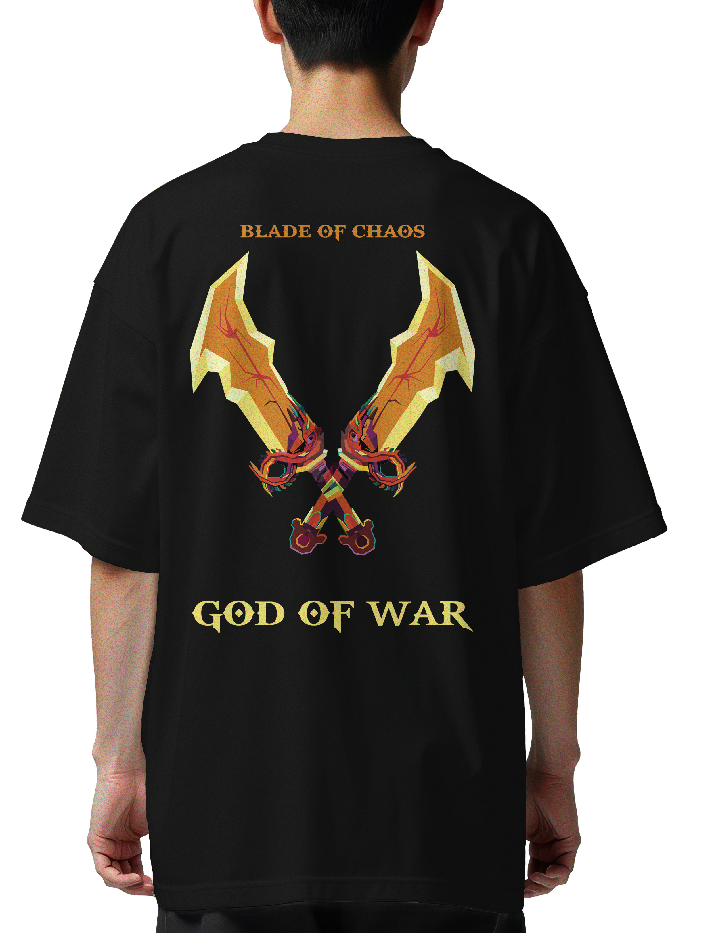 Oversized T-Shirt Blade Of Chaos | God Of War Pop Culture Black