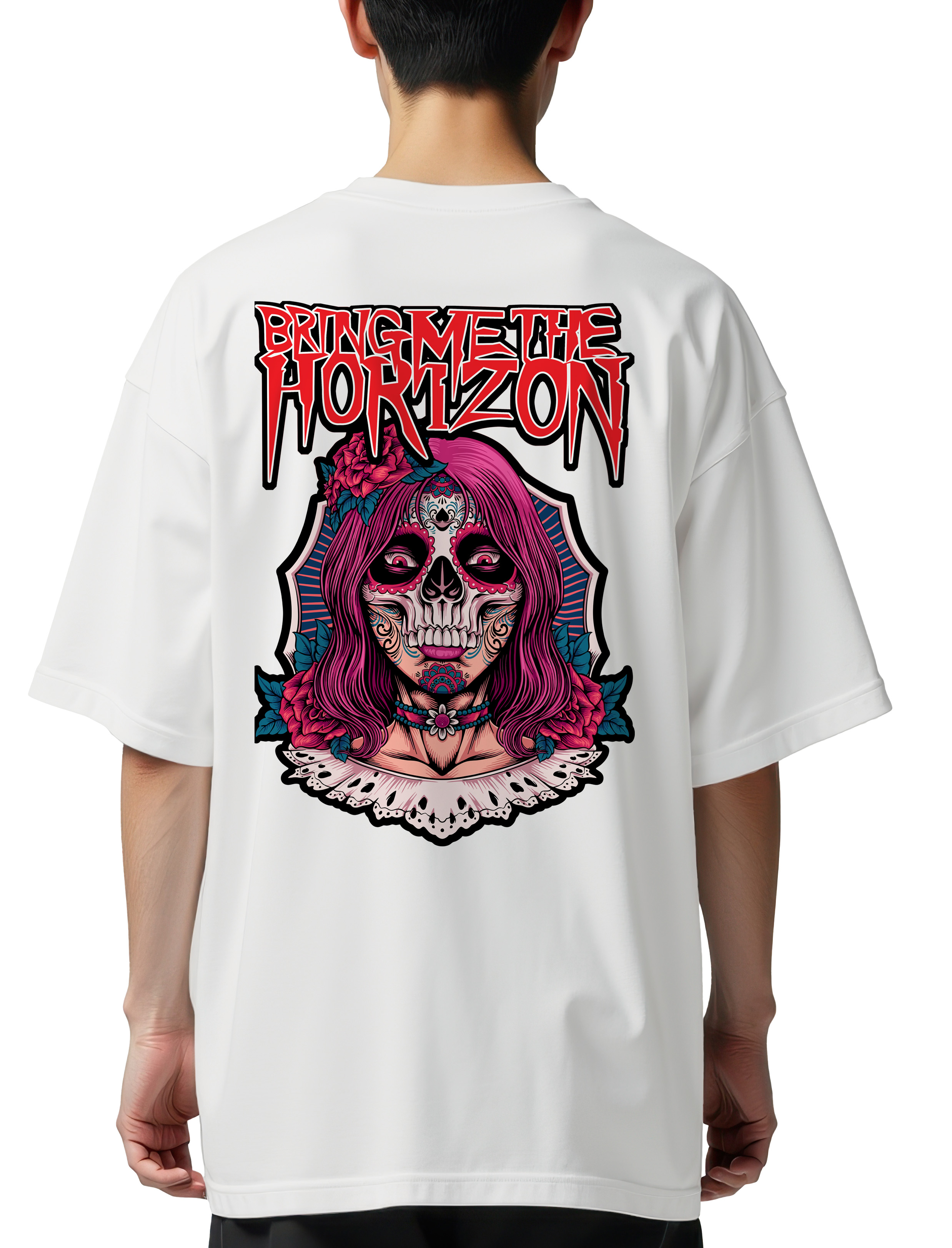 Oversized T-Shirt Bring Me The Horizon Rock Avenue White