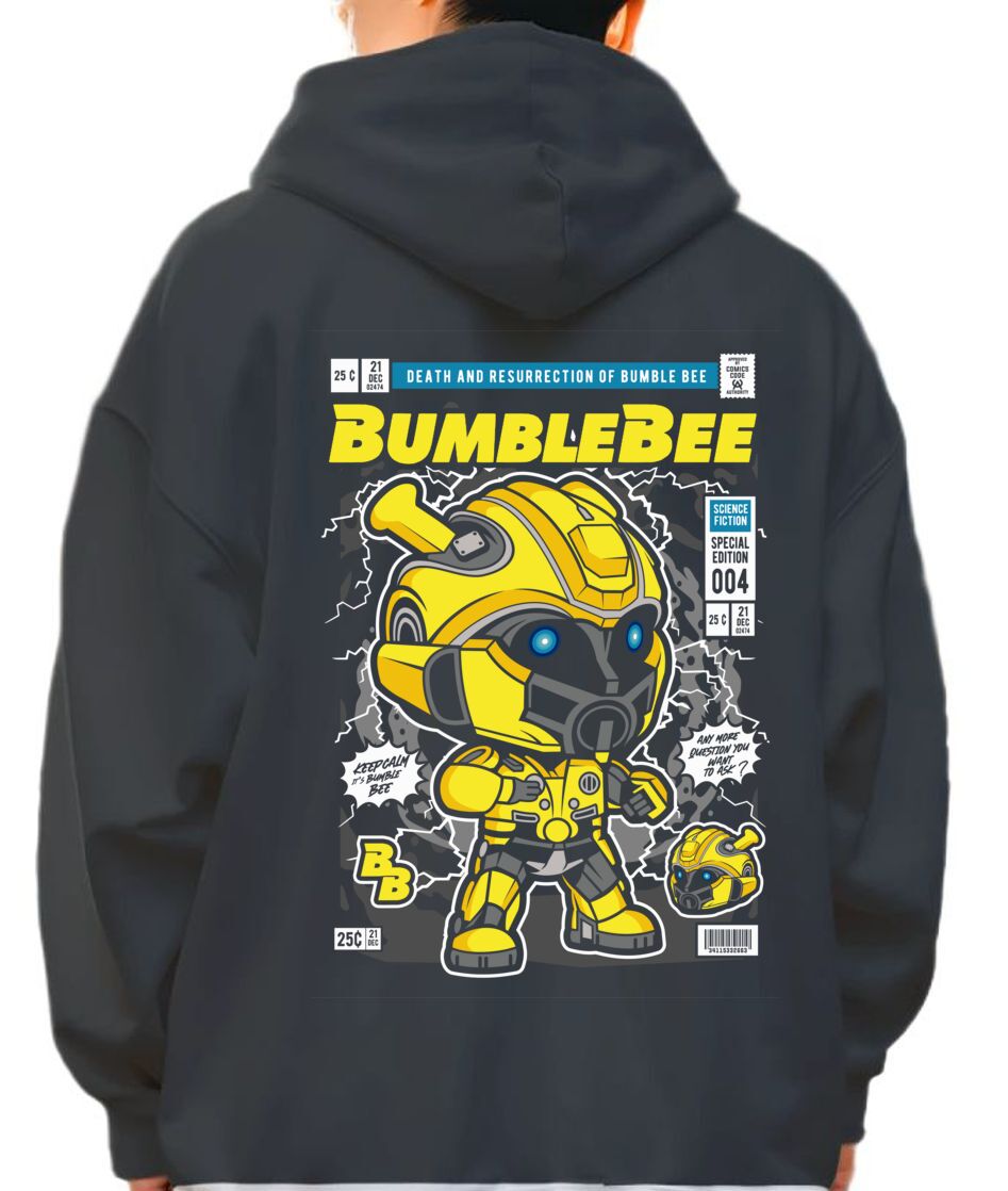 Hoodie Bumble Bee Pop Culture Black