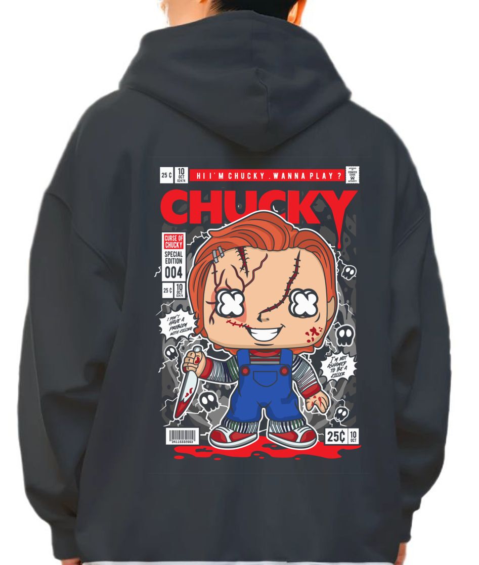 Hoodie Chucky Pop Culture Black