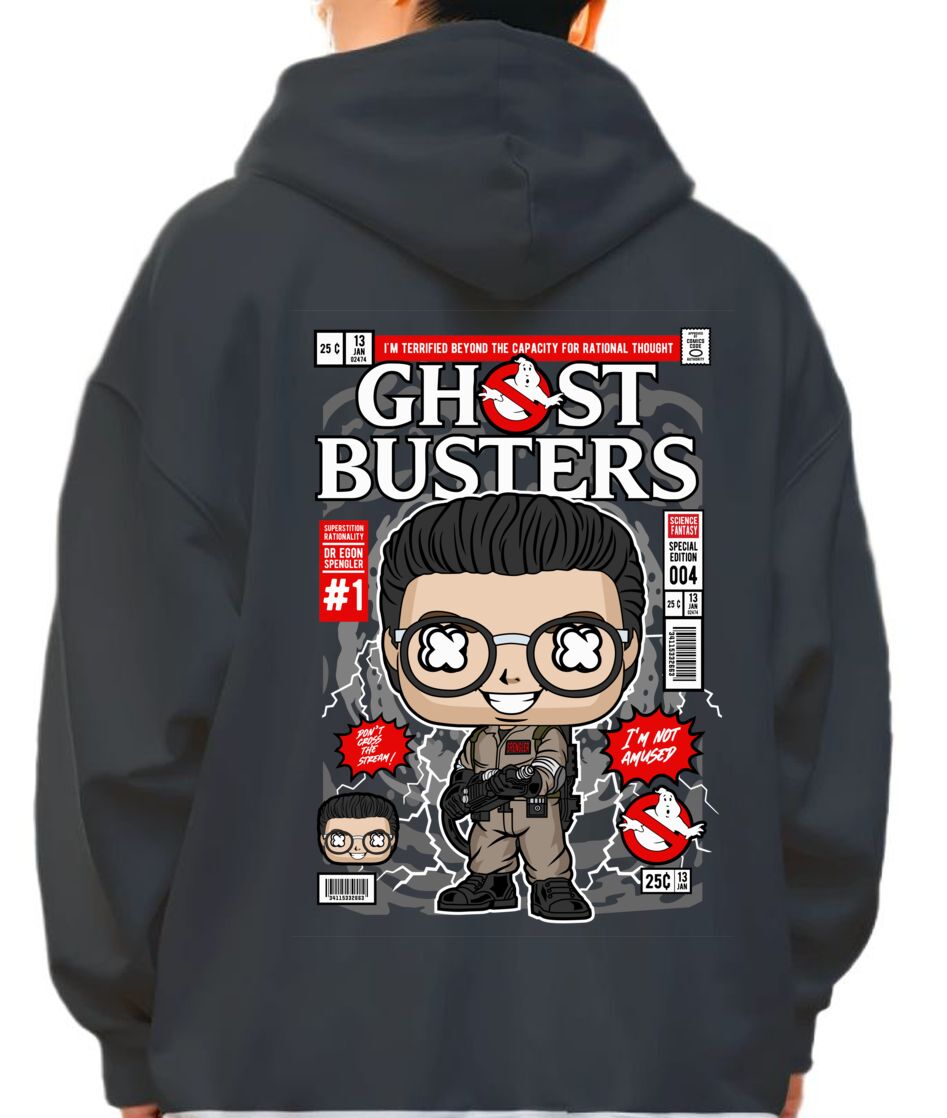 Hoodie Dr Egon Spengler Ghostbusters Pop Culture Black