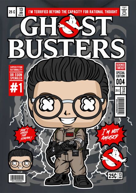 Hoodie Dr Egon Spengler Ghostbusters Pop Culture Black ανδρικά Φούτερ Simple Wear