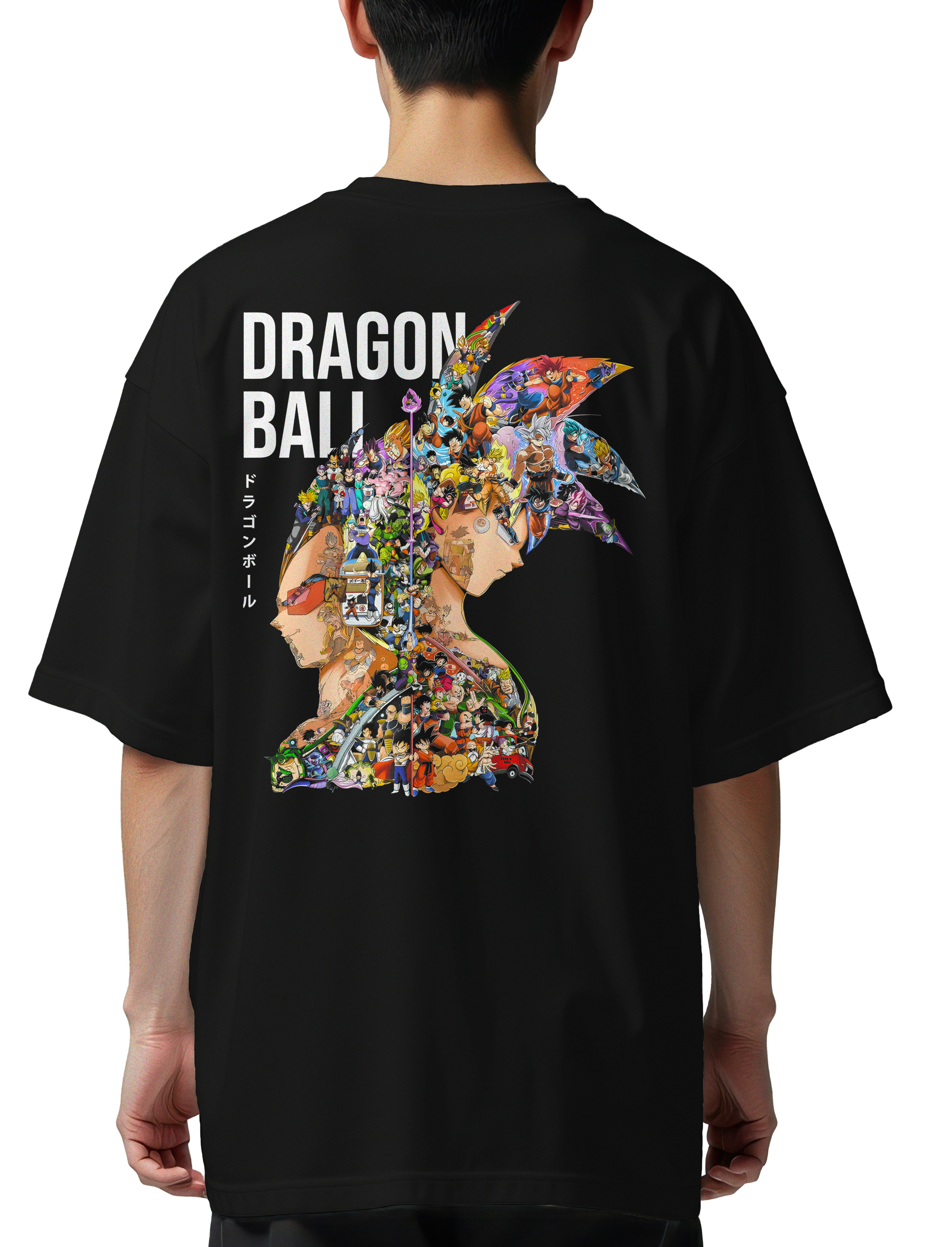 Oversized T-Shirt Dragon Ball Art2 Pop Culture Black