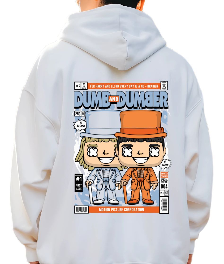 Hoodie Dumb And Dumber Pop Culture White
