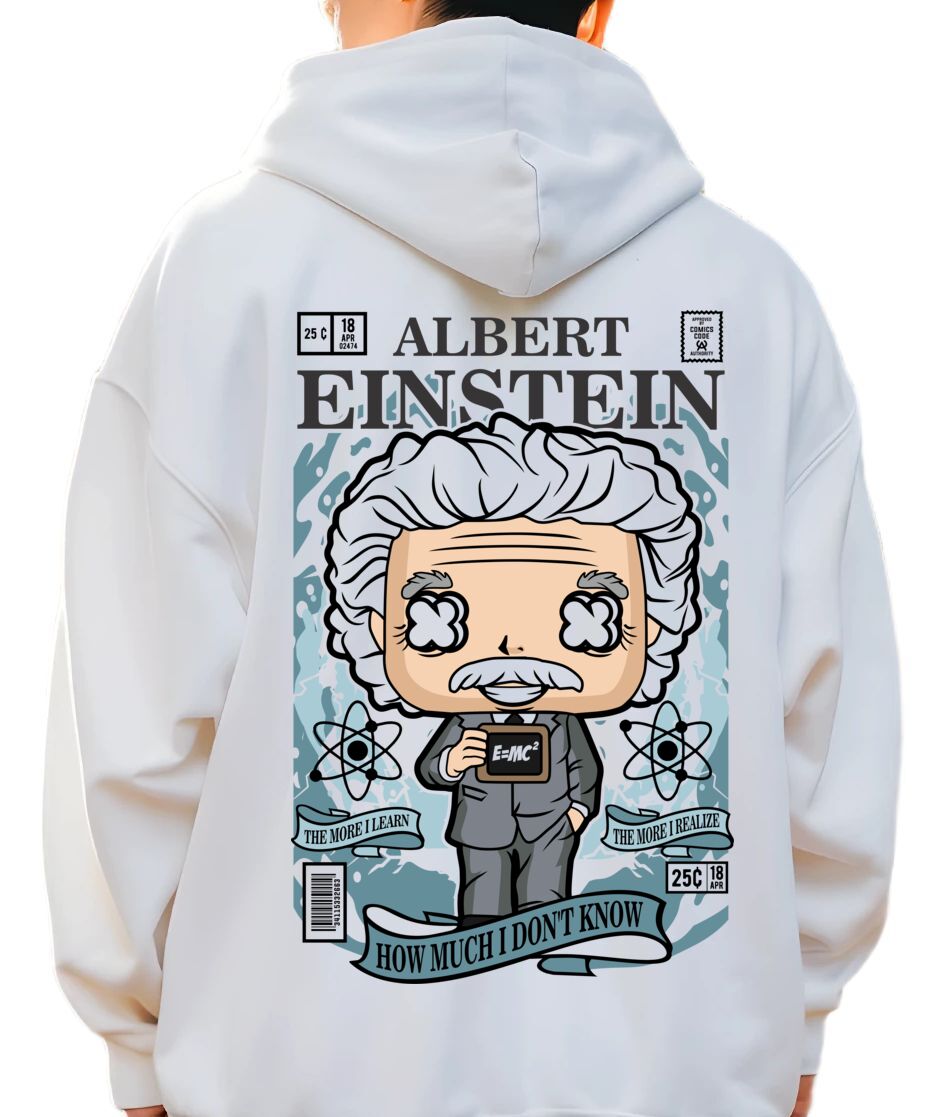 Hoodie Einstein Pop Culture White
