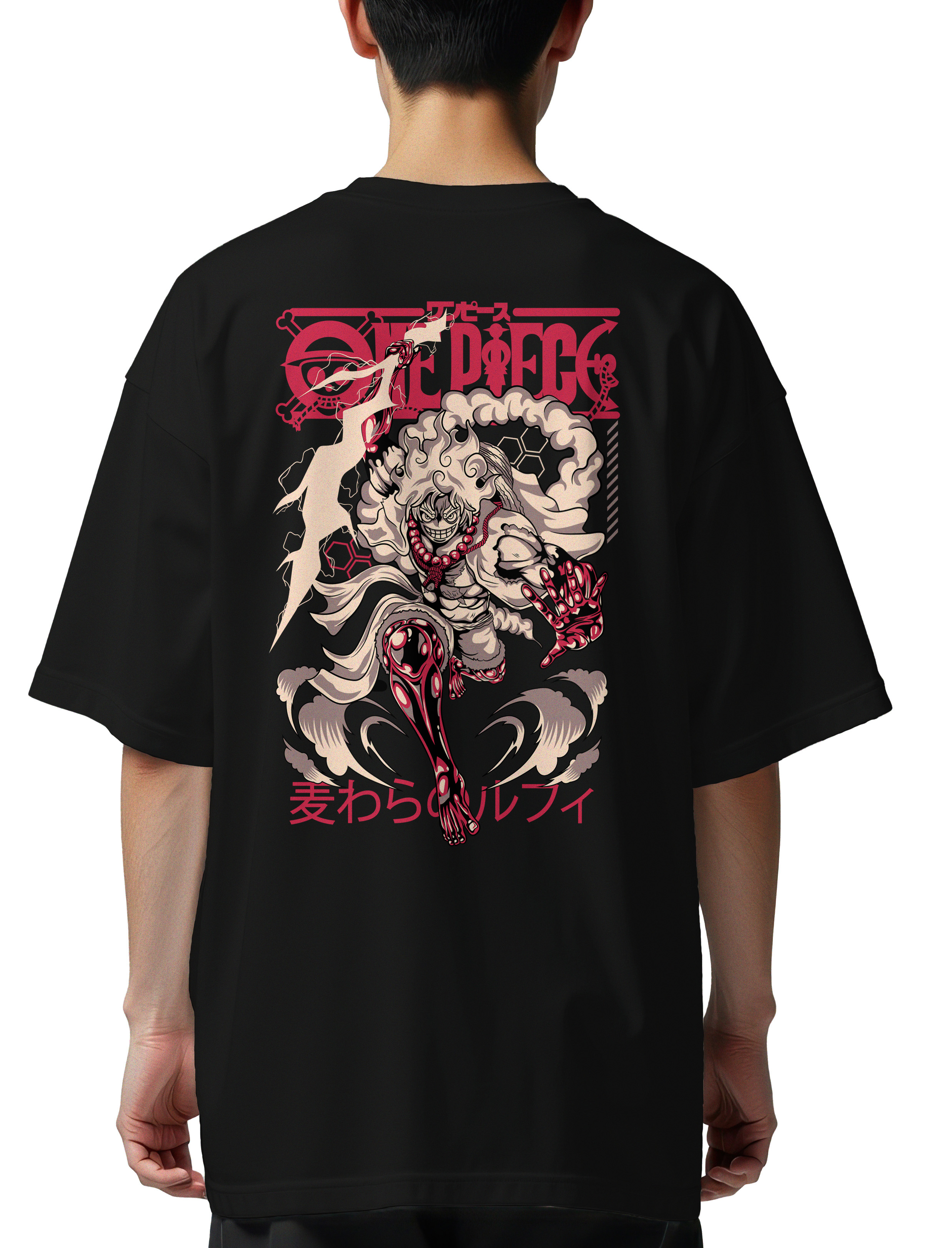 Oversized T-Shirt Gear One Piece Pop Culture Black