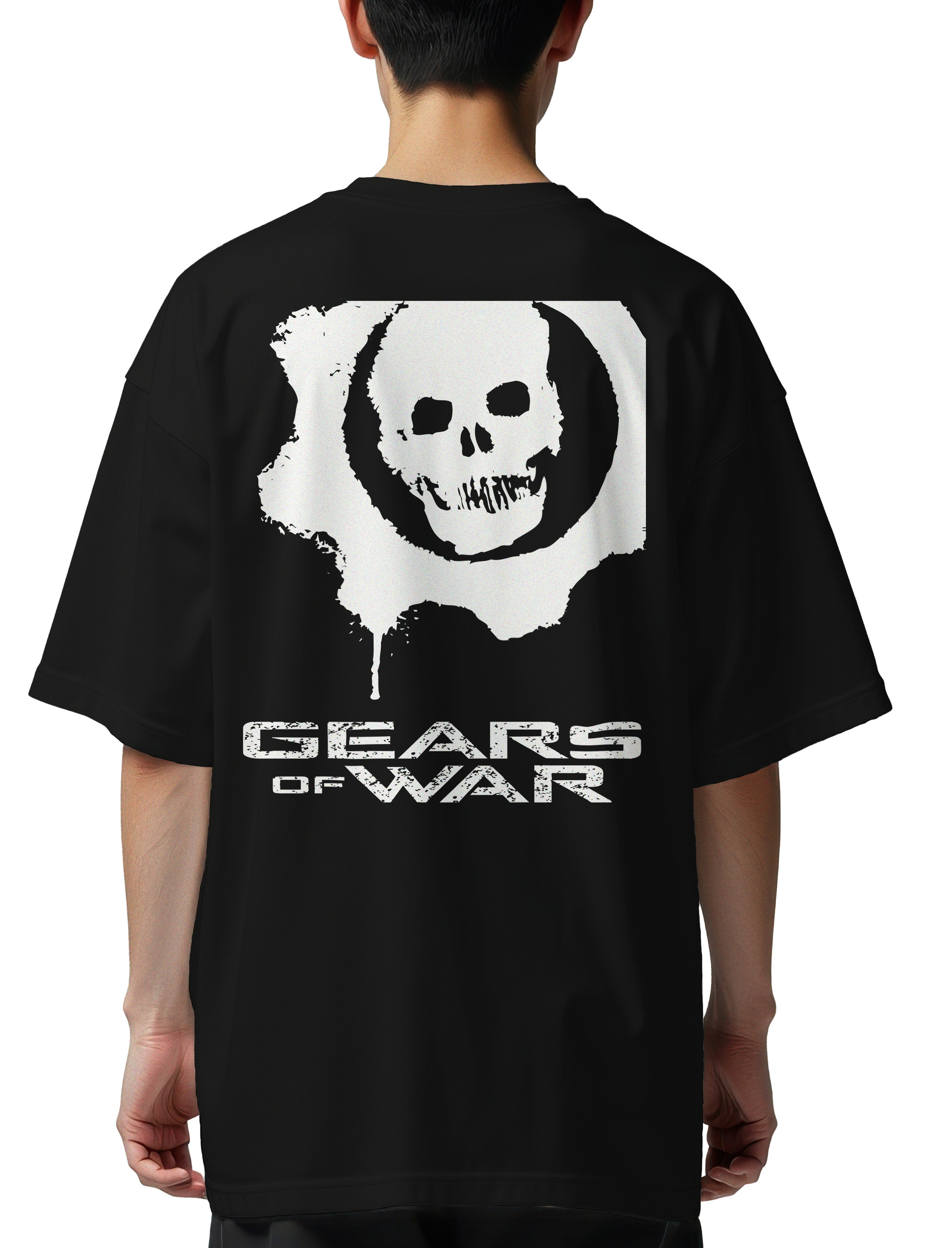 Oversized T-Shirt Gears Of War Pop Culture Black