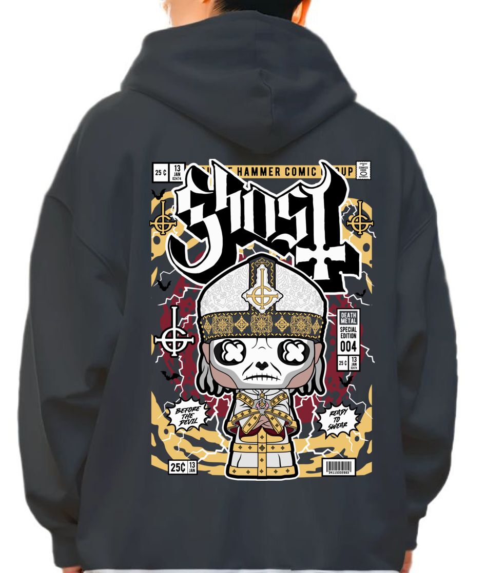Hoodie Ghost Pop Culture Black