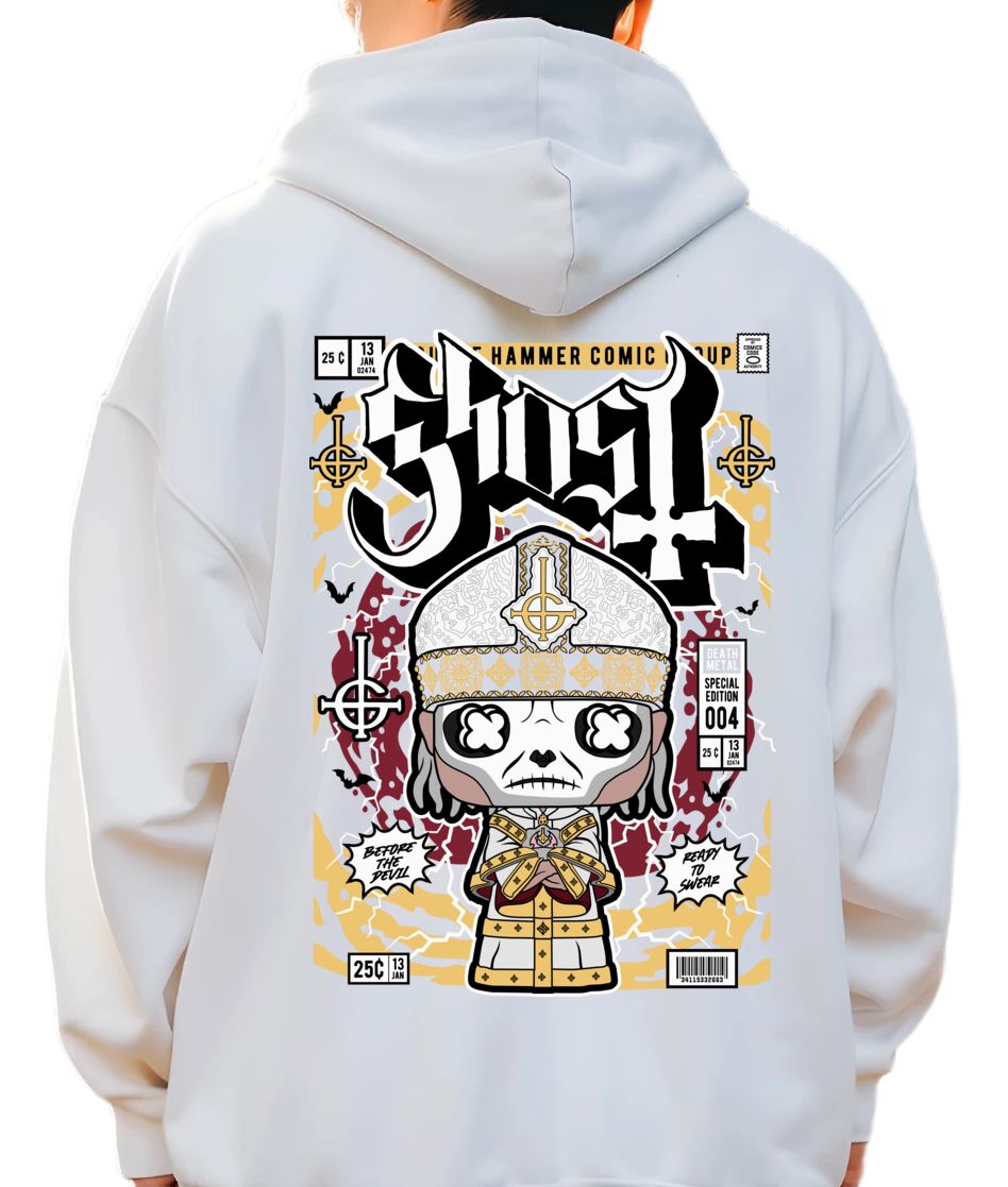 Hoodie Ghost Pop Culture White
