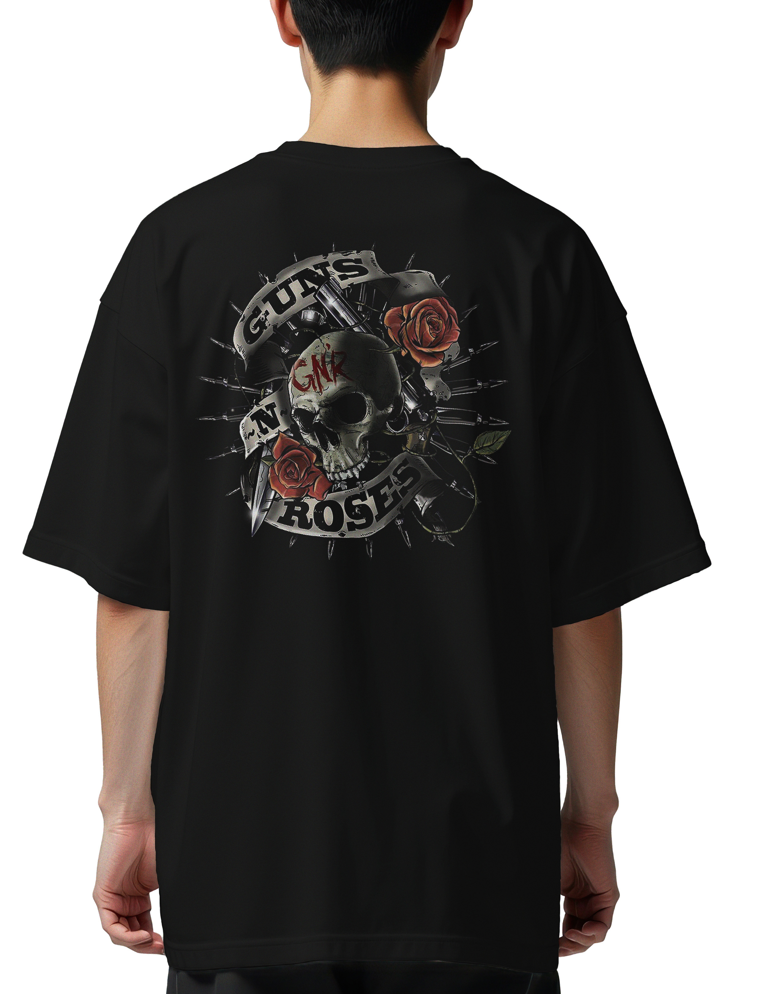 Oversized T-Shirt Gnr Rock Avenue Black