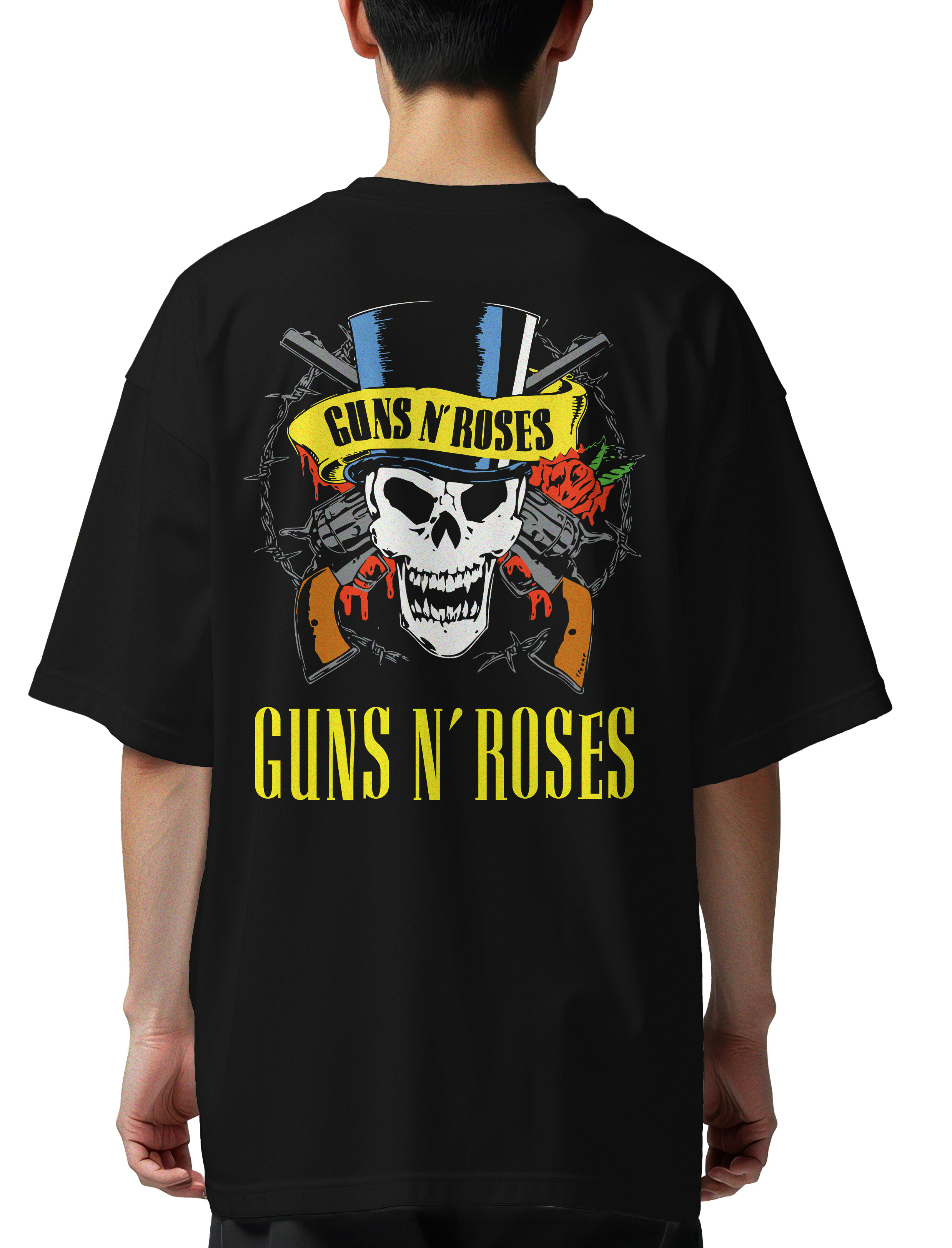 Oversized T-Shirt Guns N Roses Art1 Rock Avenue Black