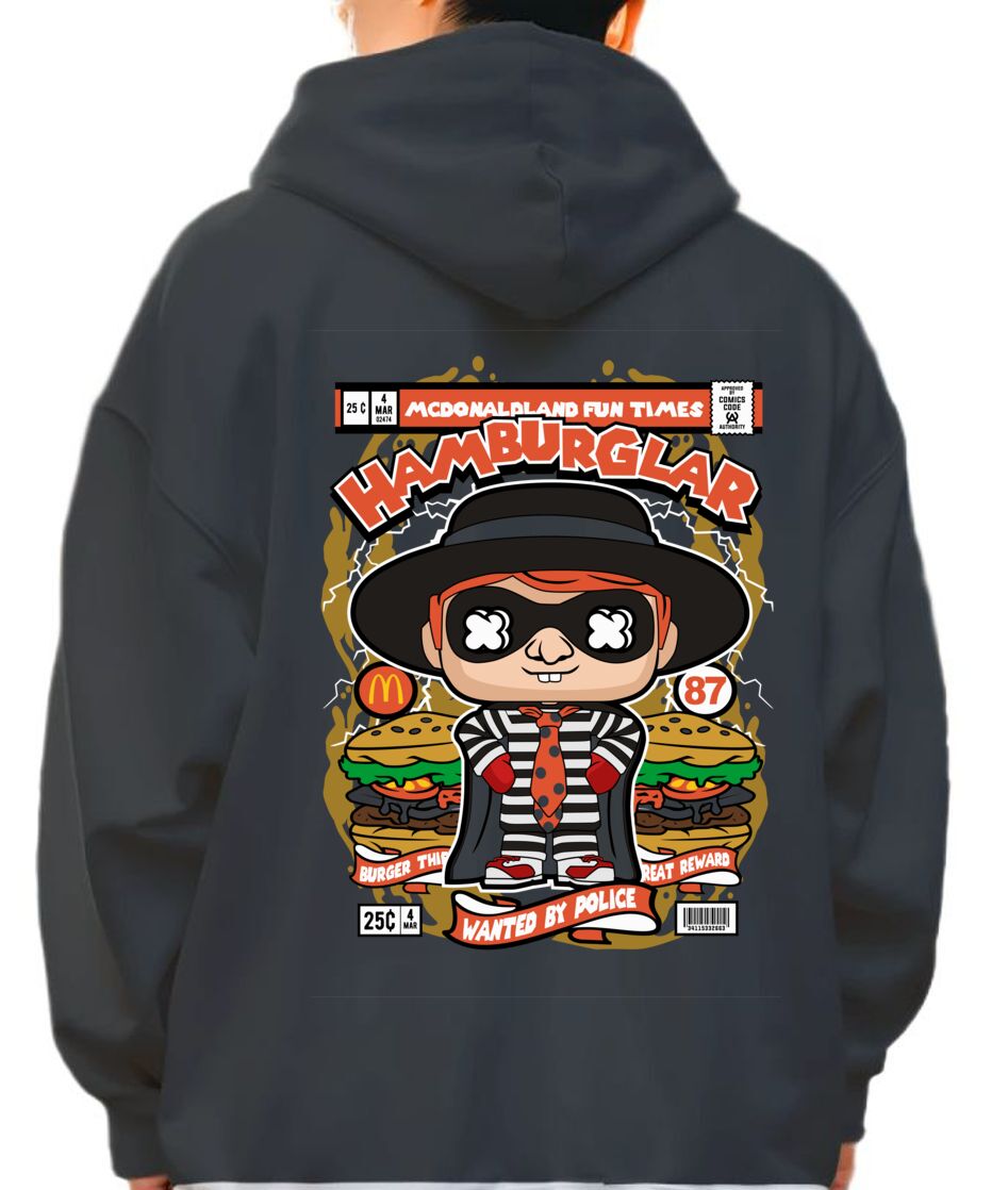 Hoodie Hamburglar Pop Culture Black