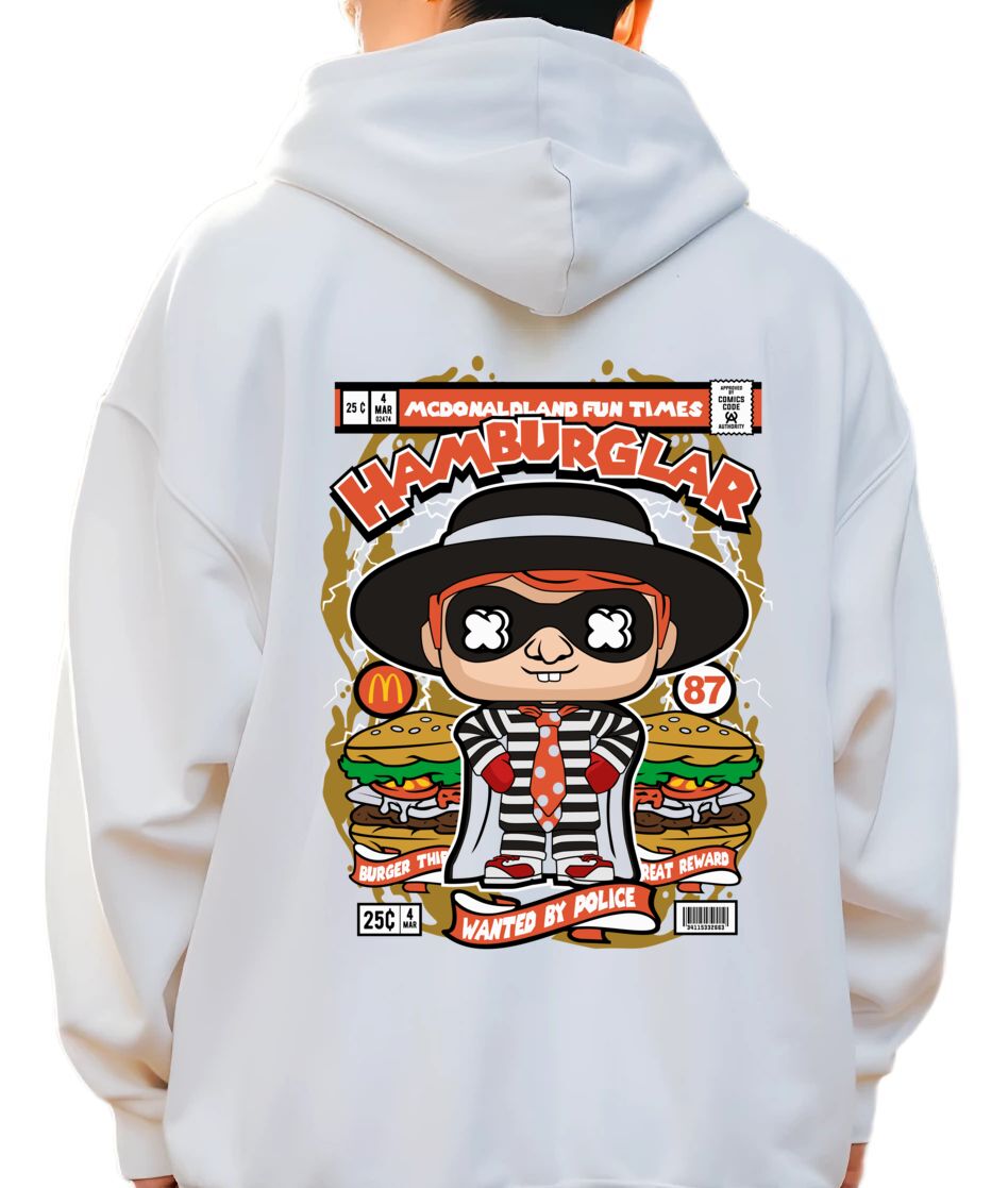 Hoodie Hamburglar Pop Culture White