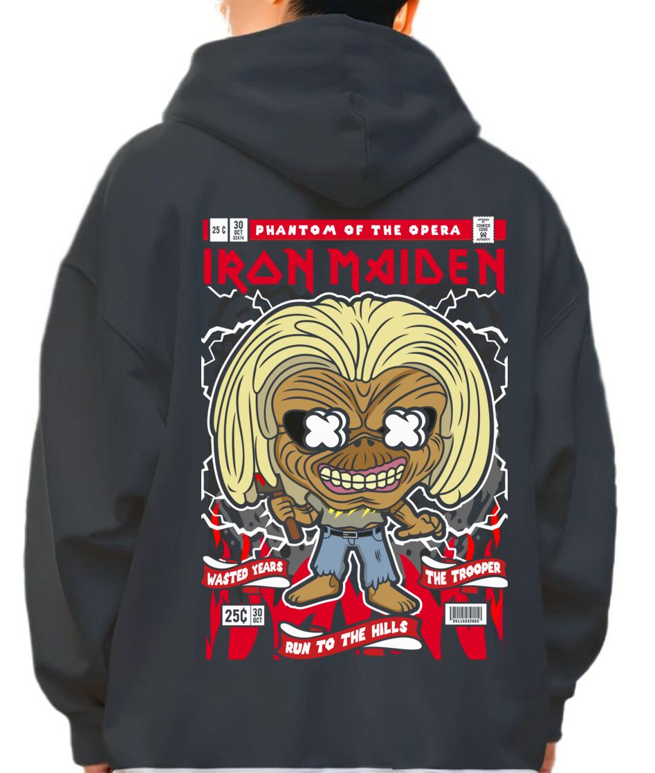 Hoodie Iron Maiden Killer Eddie Pop Culture Black
