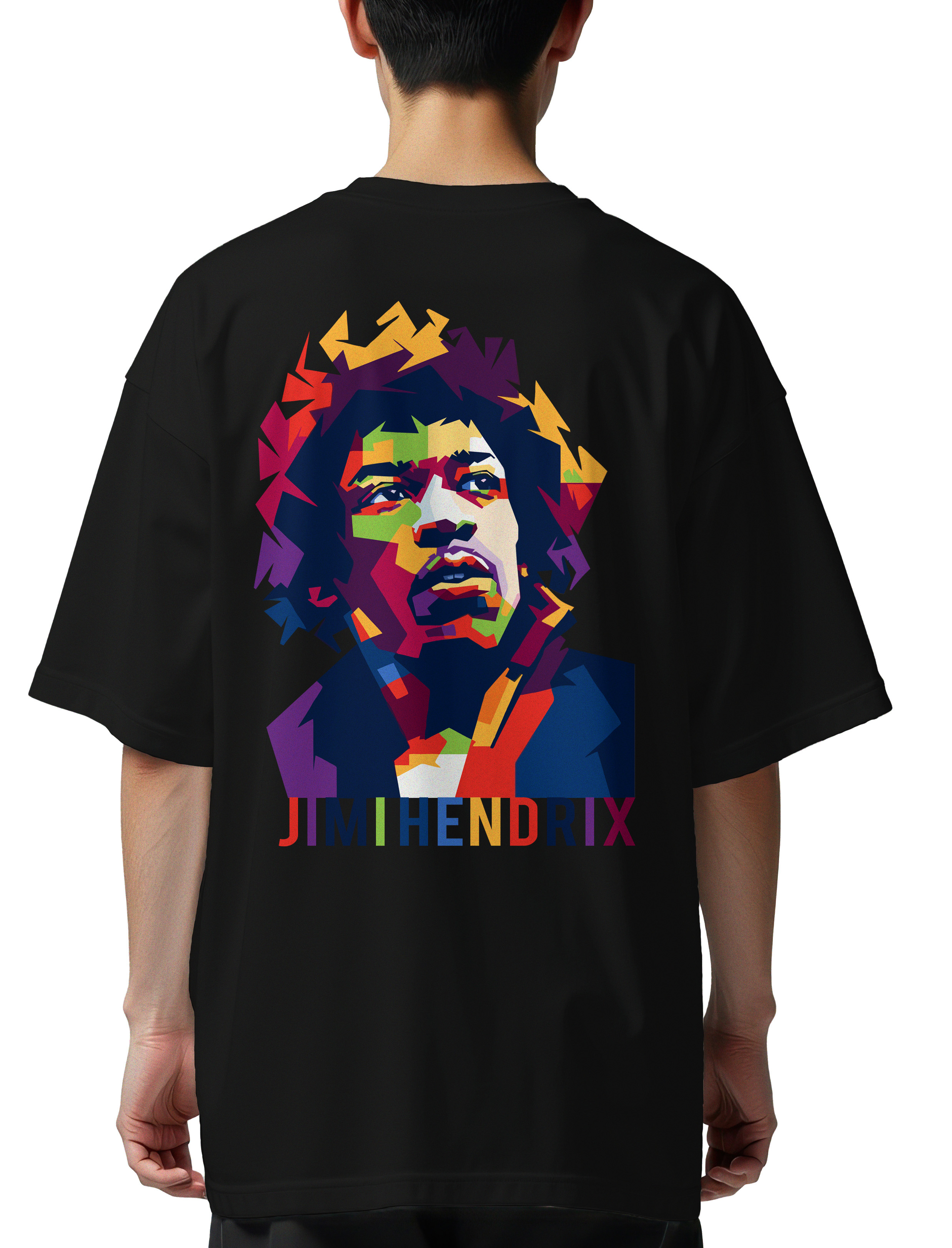 Oversized T-Shirt J Hendrix Art1 Rock Avenue Black