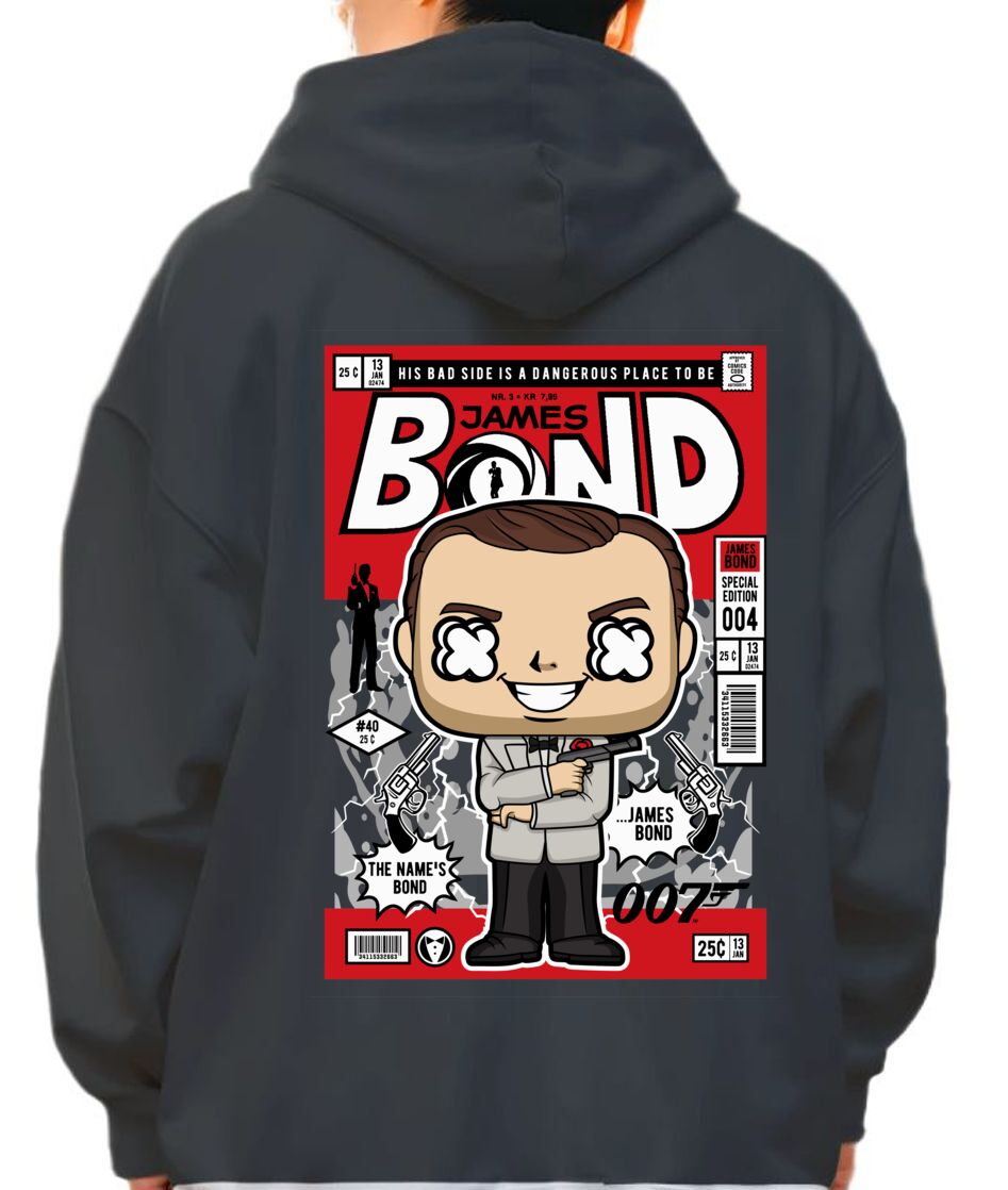 Hoodie James Bond Pop Culture Black