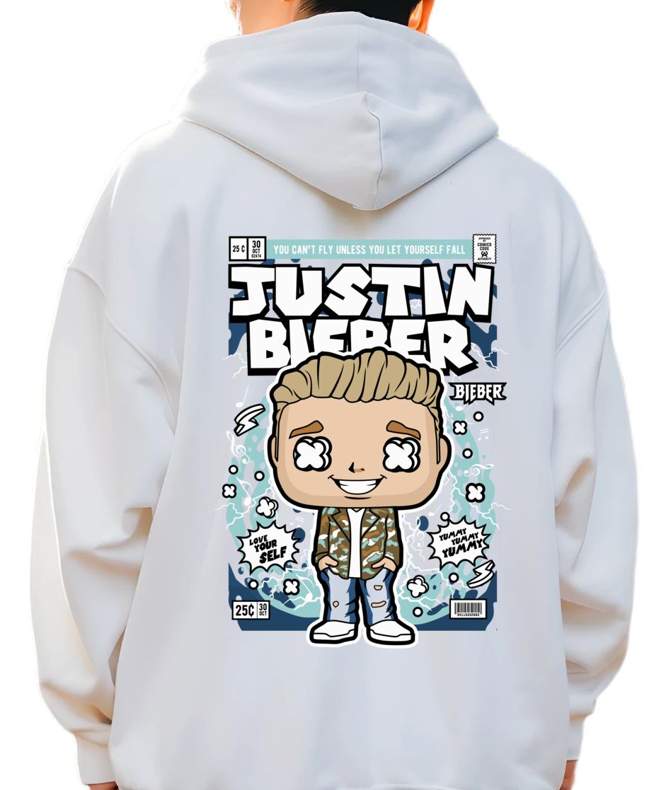 Hoodie Justin Bieber Pop Culture White
