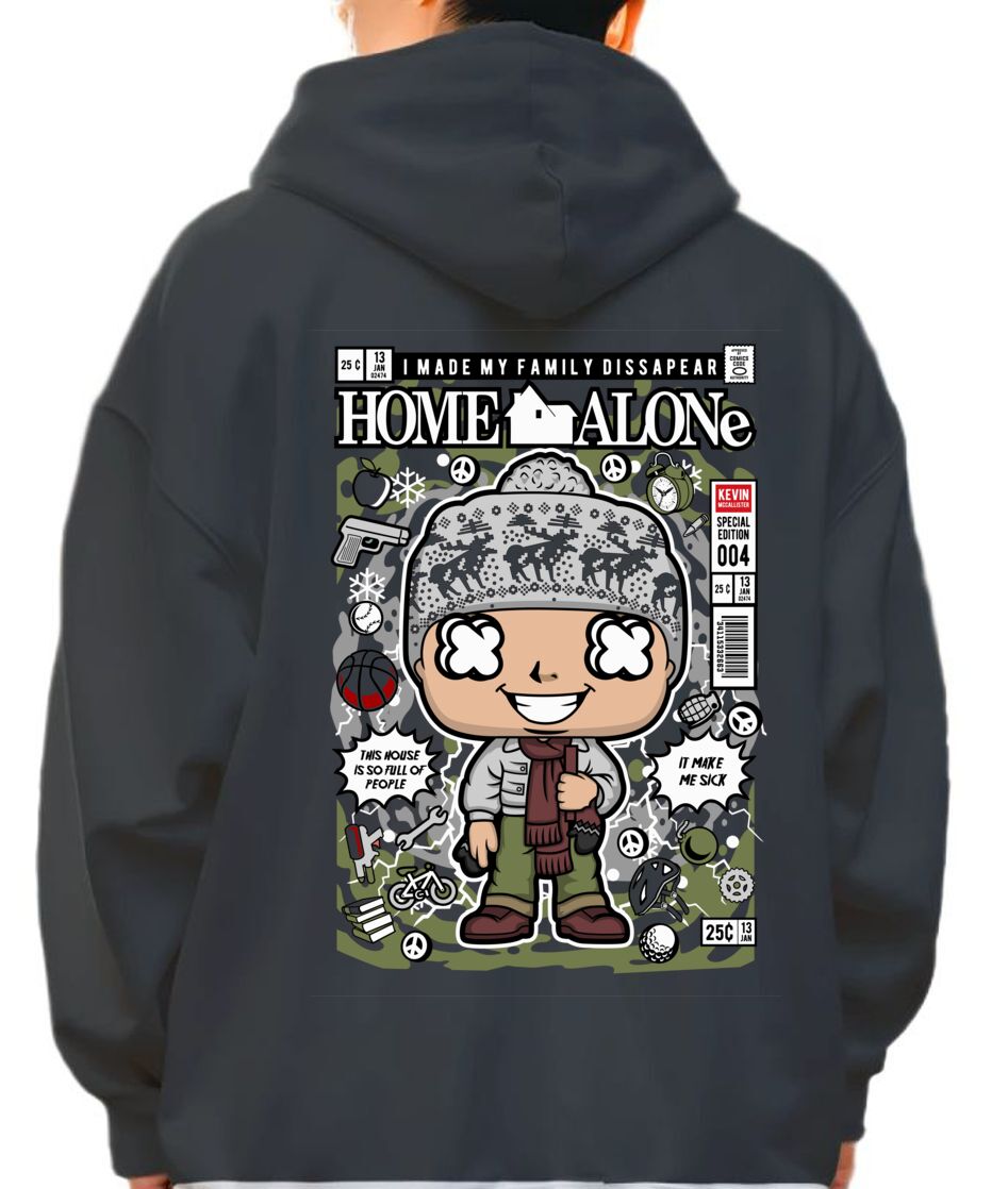 Hoodie Kevin Home Alone Pop Culture Black