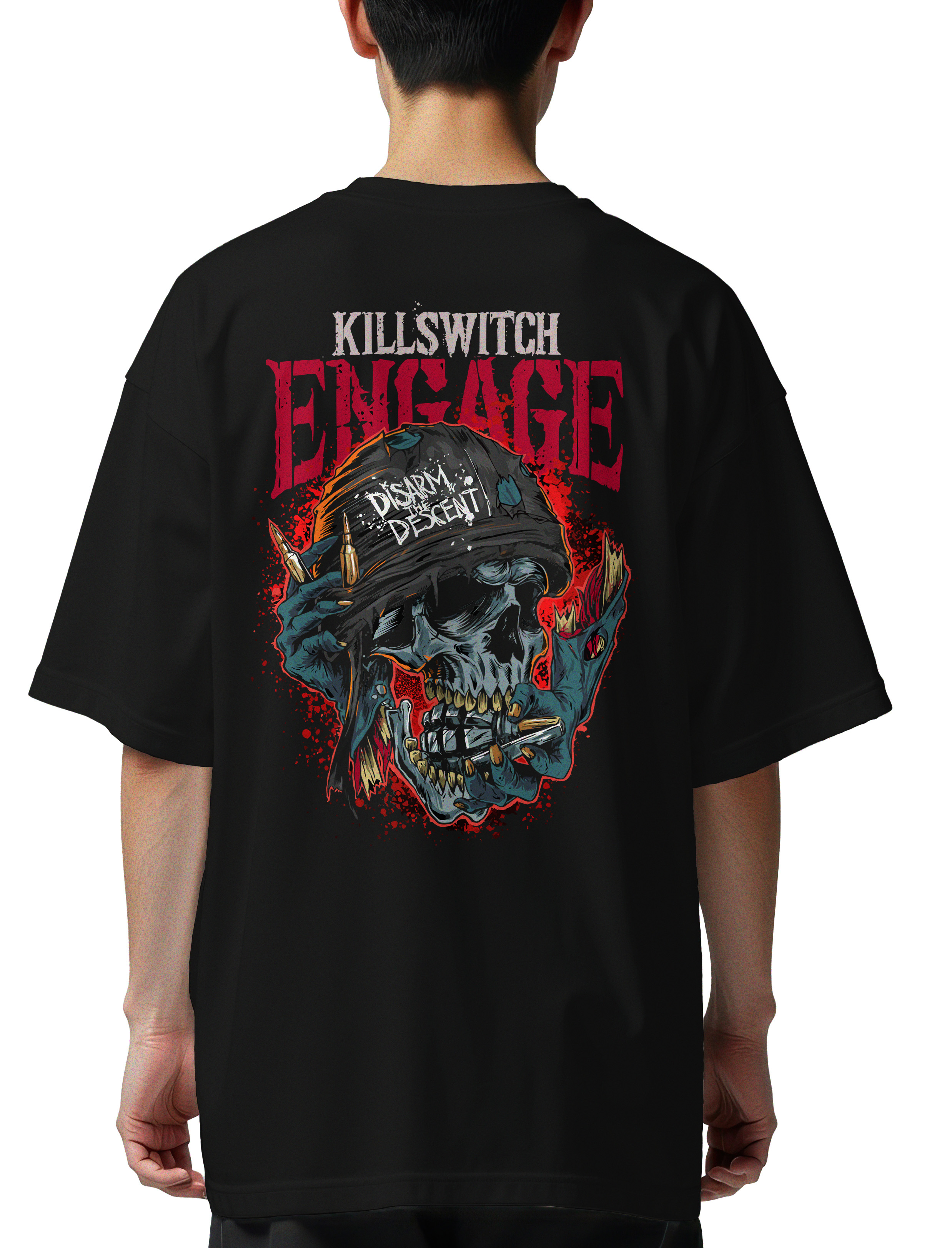 Oversized T-Shirt Killswitch Engage Rock Avenue Black