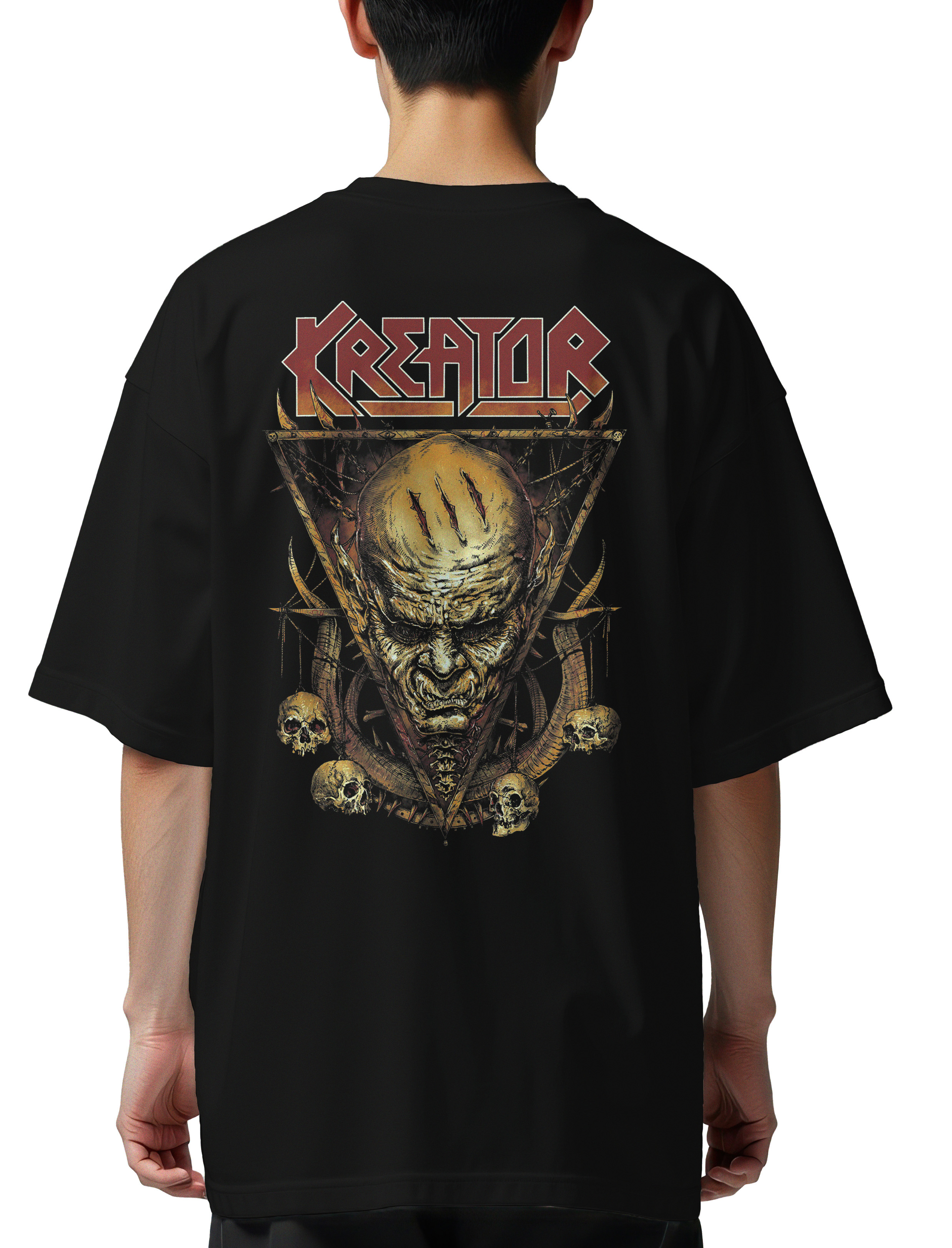 Oversized T-Shirt Kreator 4 Rock Avenue Black