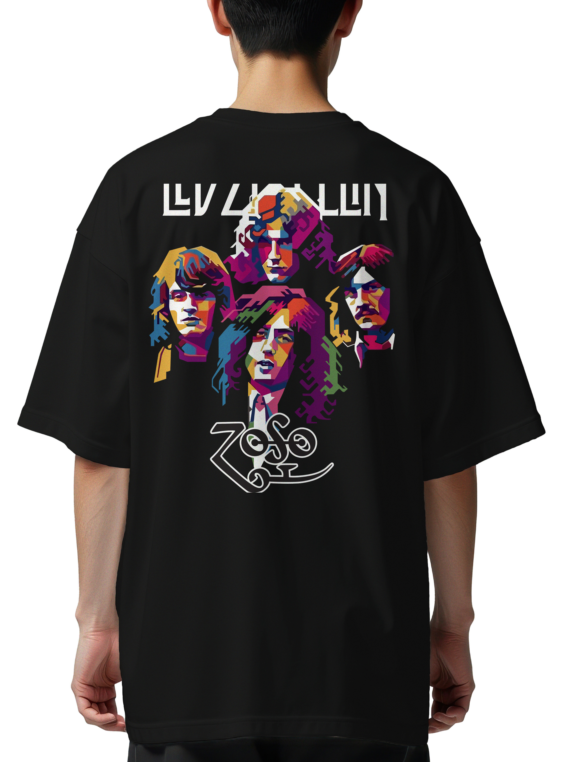Oversized T-Shirt Led Zep 1 Rock Avenue Black