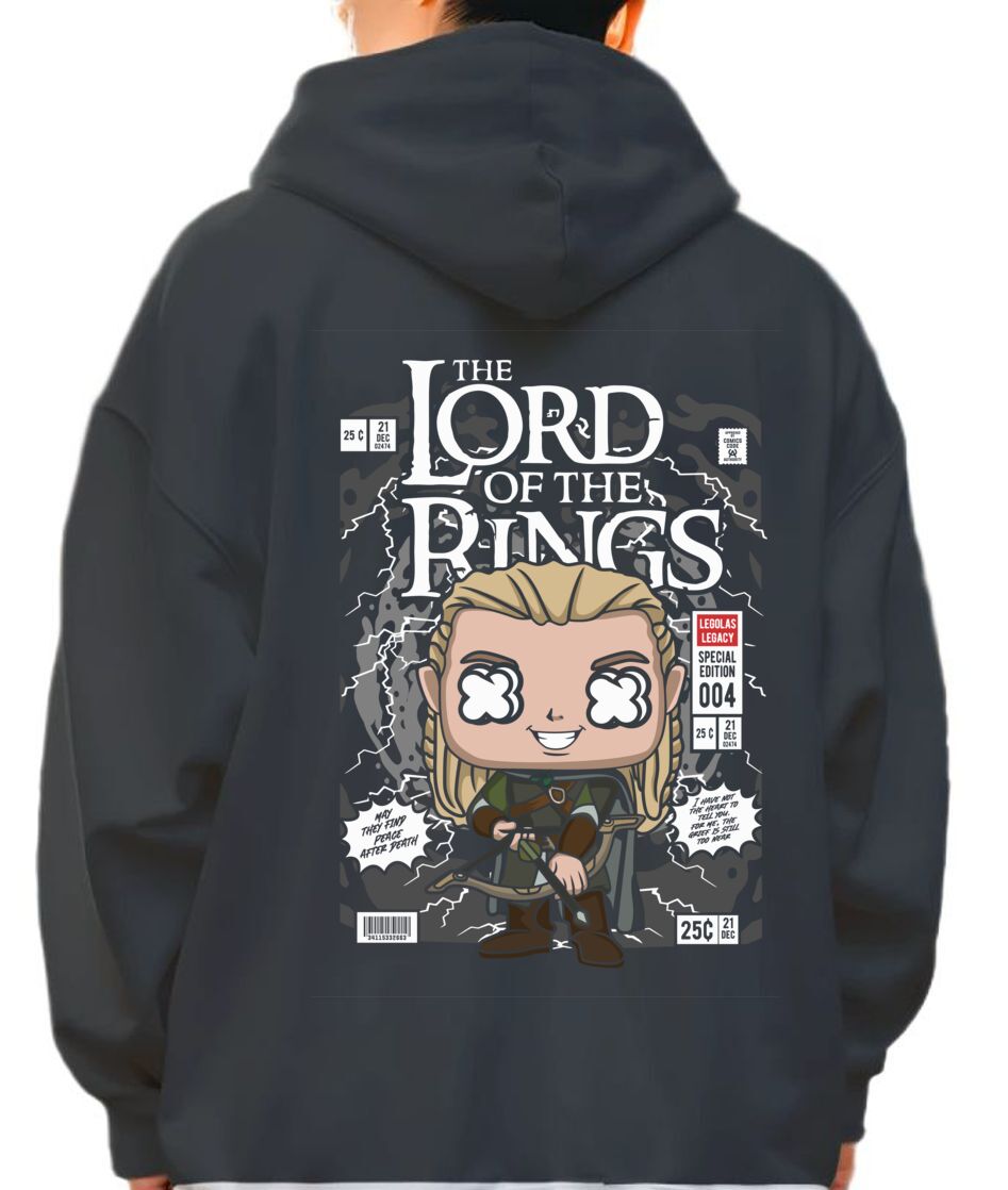 Hoodie Legolas Lord Of The Rings Pop Culture Black