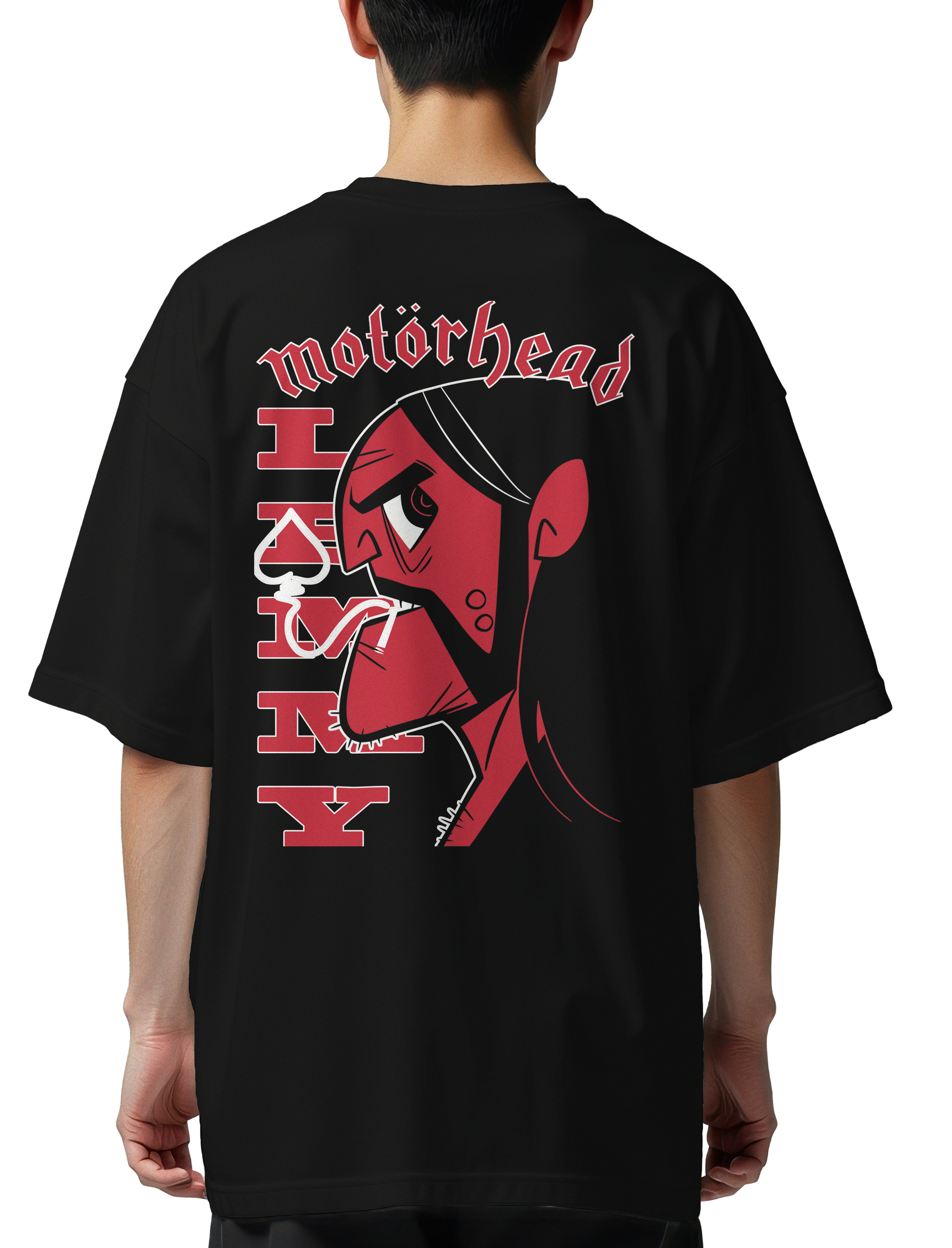 Oversized T-Shirt Lemmy Motorhead Rock Avenue Black