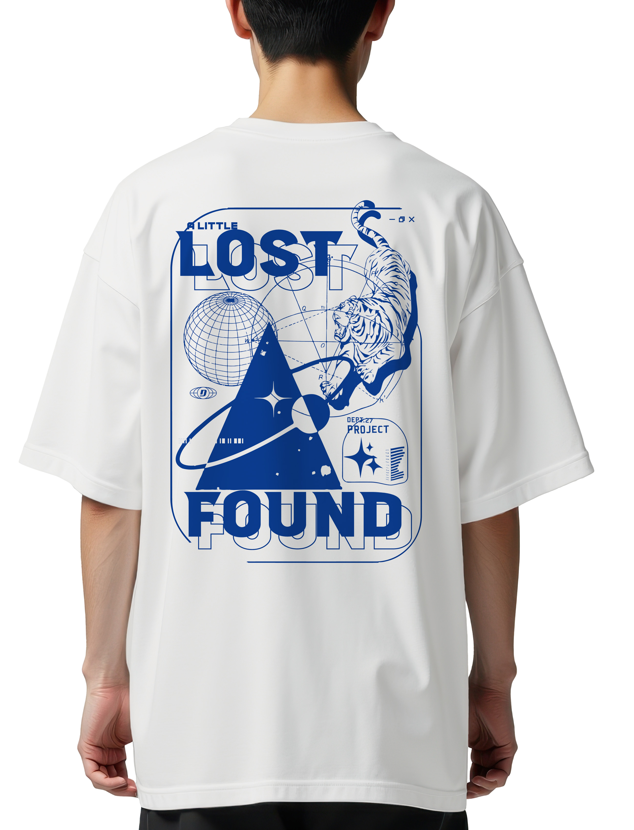Oversized T-Shirt Lost n Found Pop Culture White