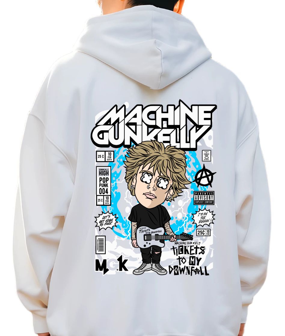 Hoodie Machine Gun Kelly Pop Culture White