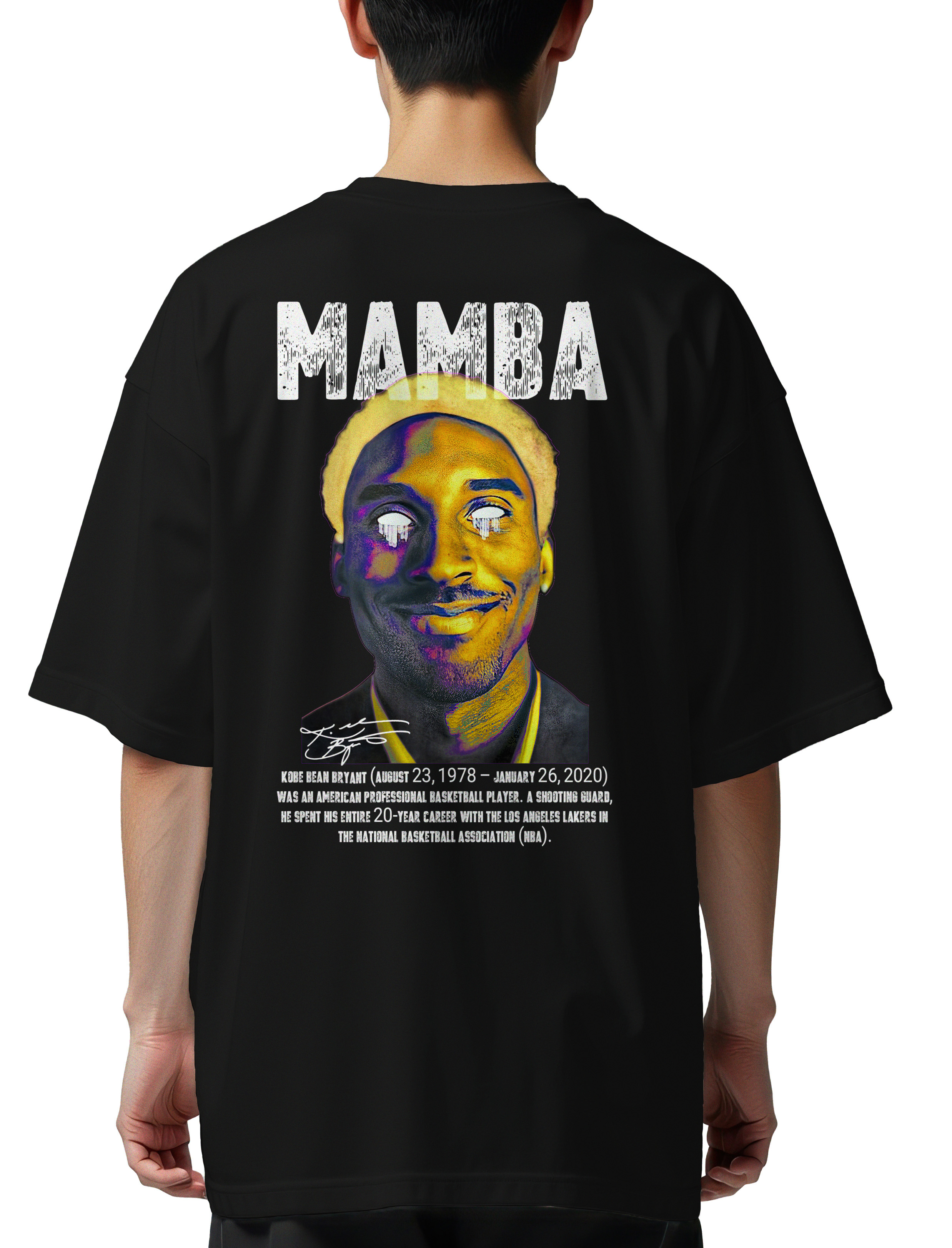 Oversized T-Shirt Mamba Pop Culture Black