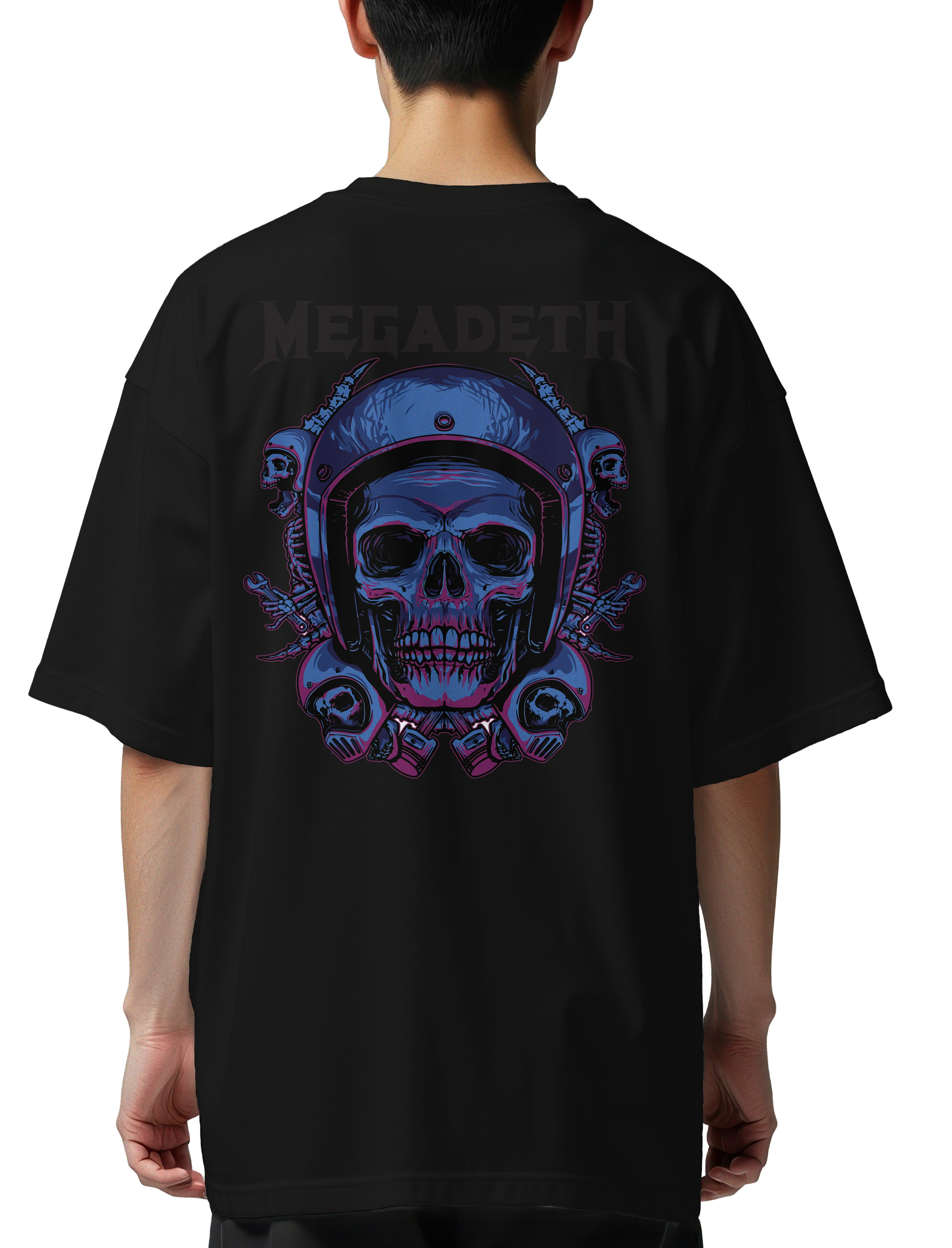 Oversized T-Shirt Megadeth Art2 Rock Avenue Black