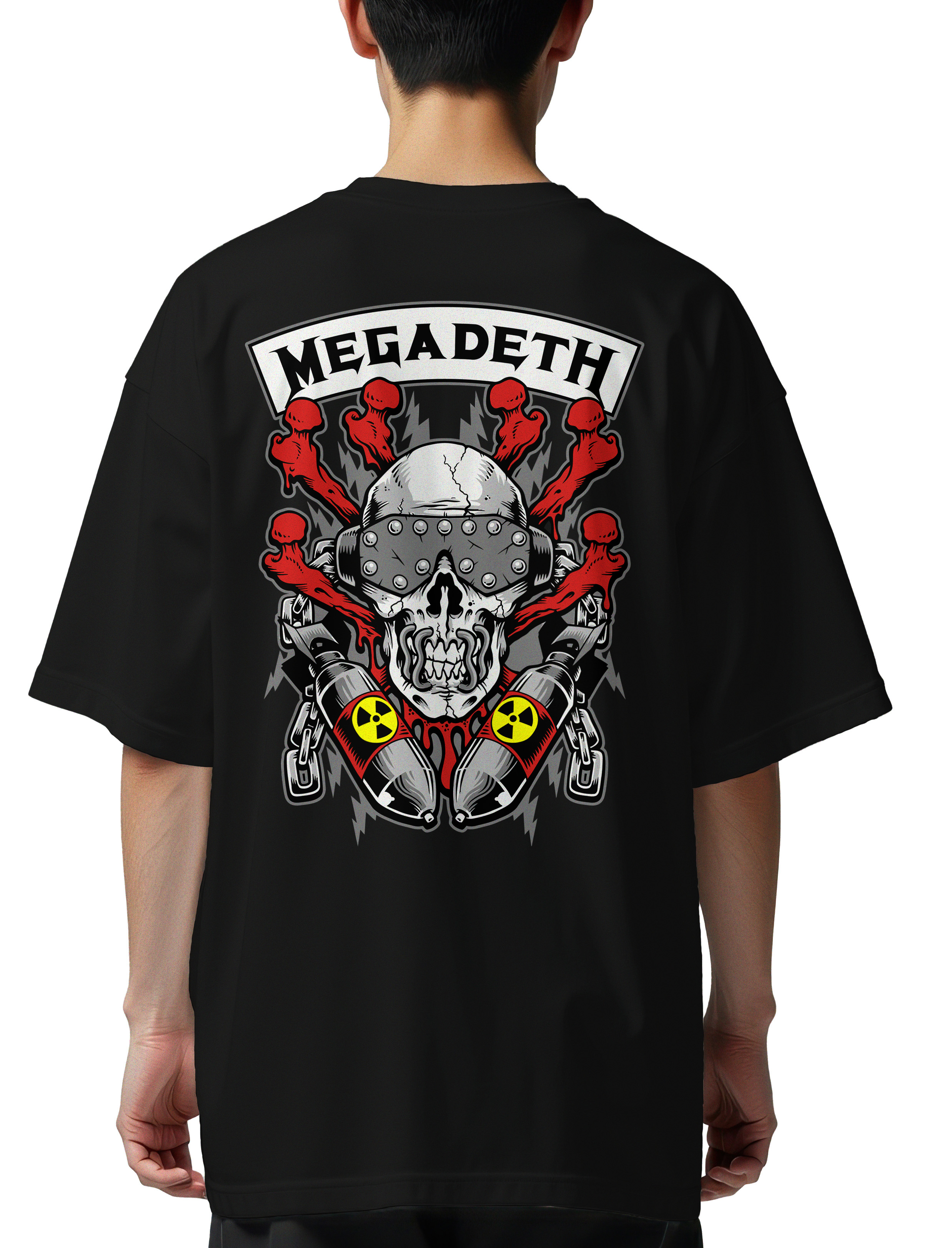 Oversized T-Shirt Megadeth Art3 Rock Avenue Black