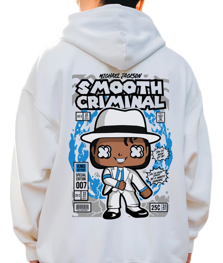 Hoodie Michael Jackson Smooth Criminal Pop Culture White