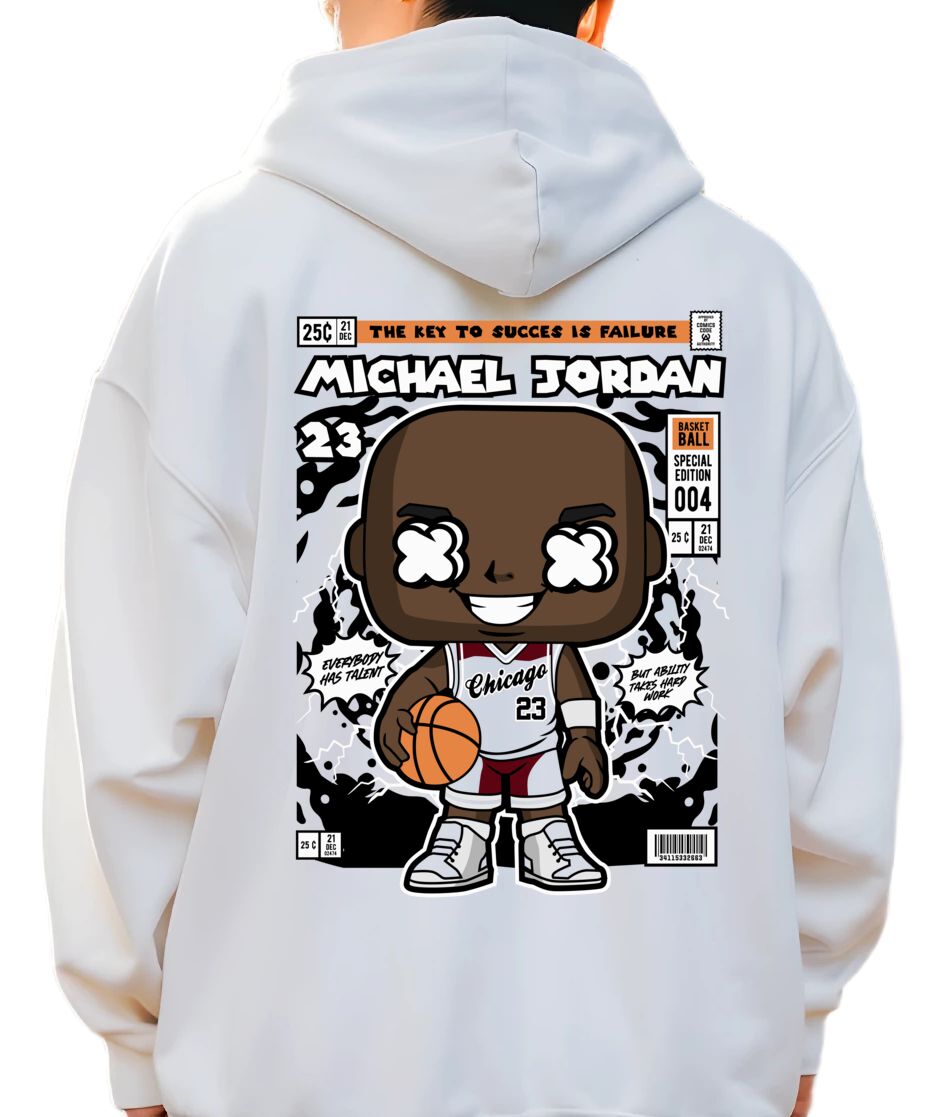 Hoodie Michael Jordan Pop Culture White