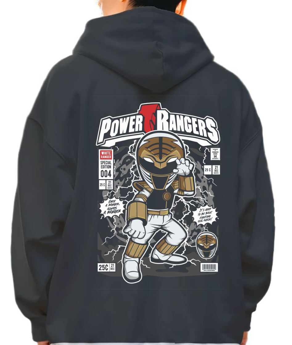 Hoodie Power Ranger Pop Culture Black