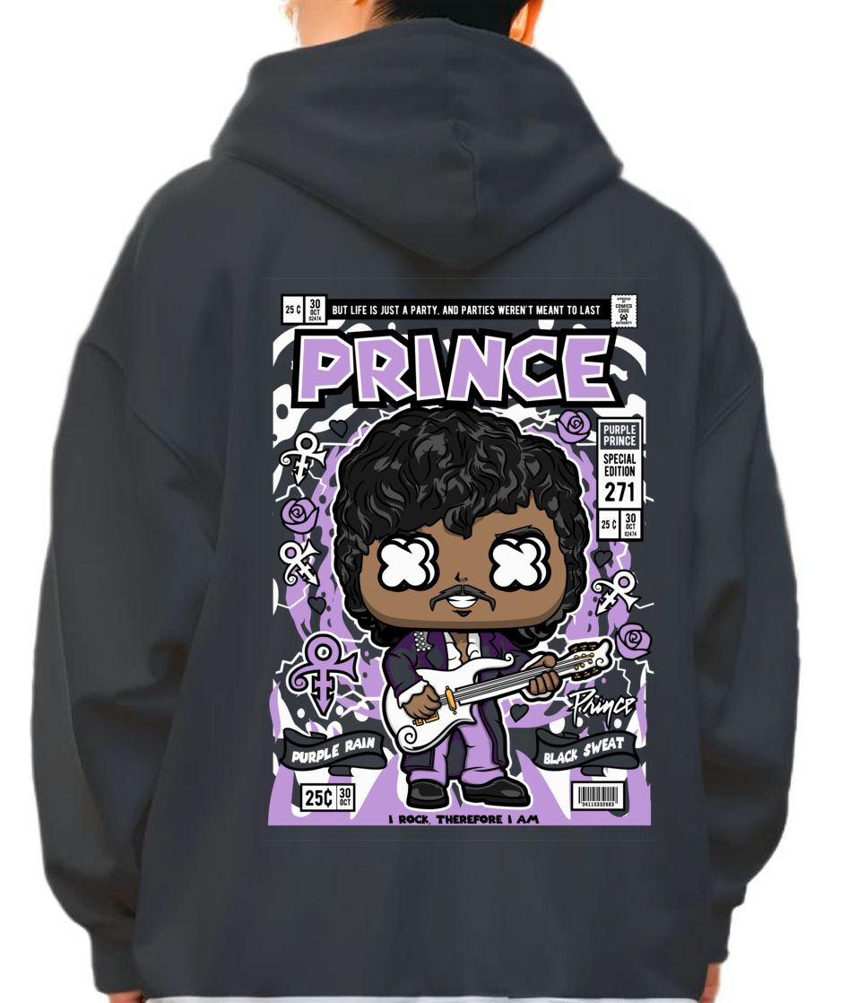 Hoodie Prince Pop Culture Black