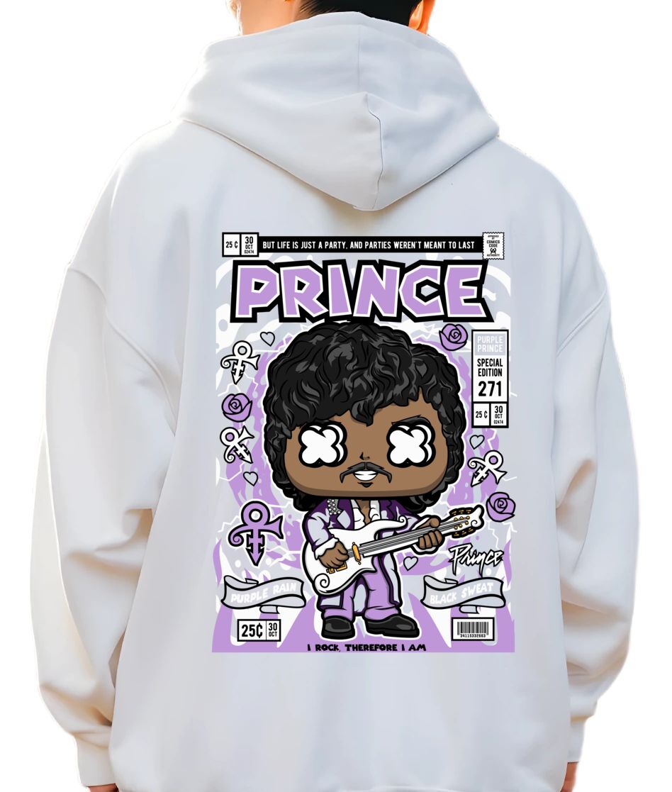 Hoodie Prince Pop Culture White